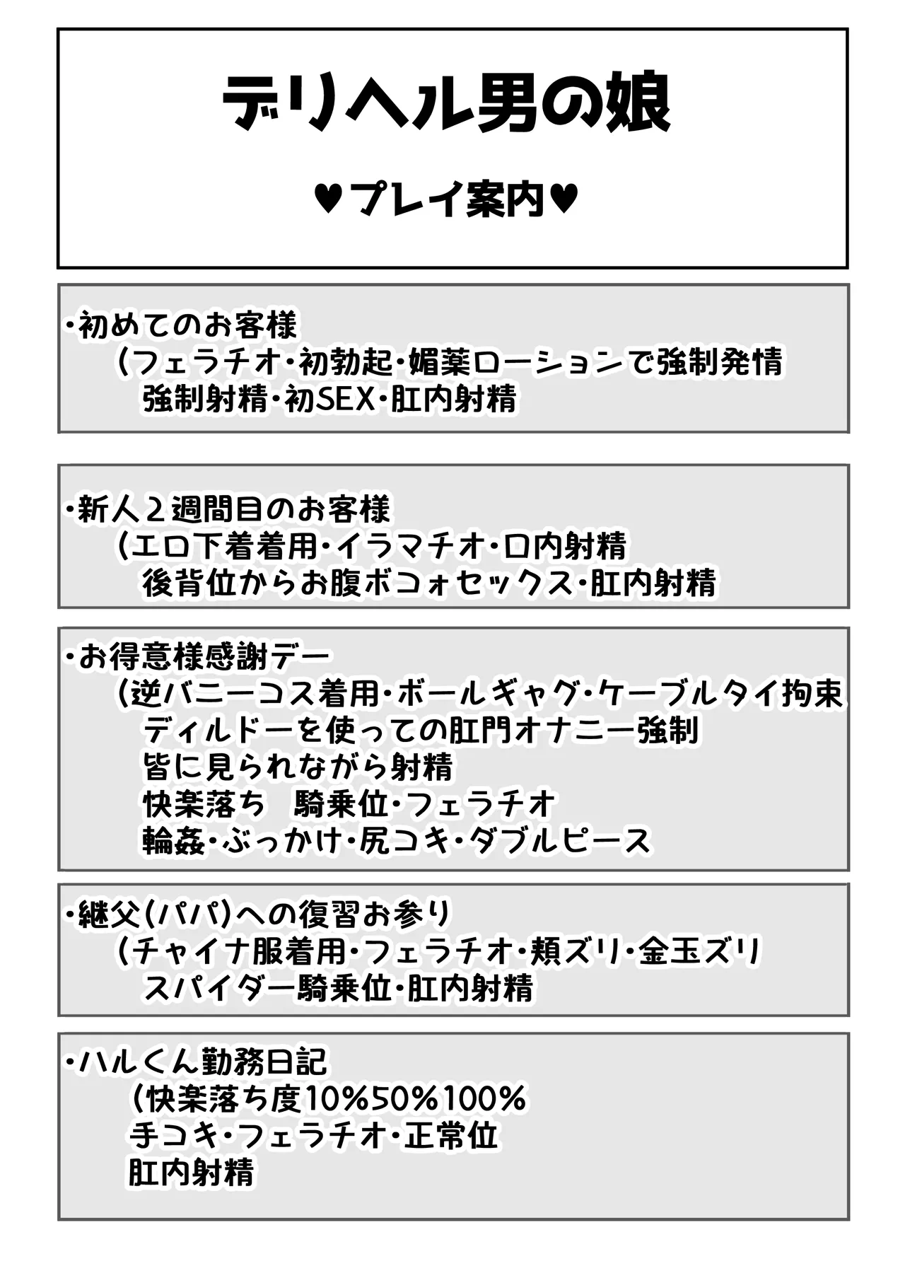 デリヘル男の娘レポート1.5ボクが男の娘になった理由 page 2 full