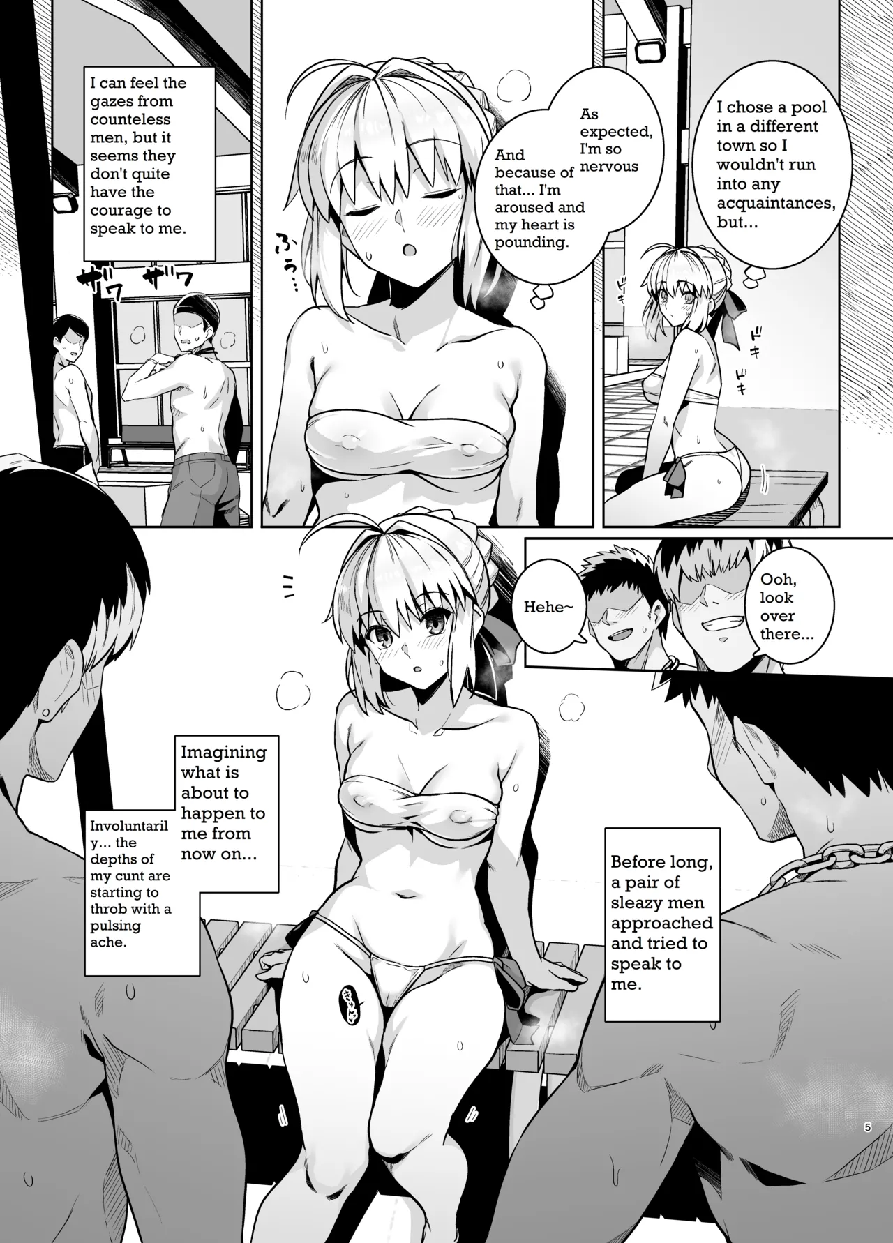 Saber-san Yarimoku Nanpamachi Pool Hen page 4 full