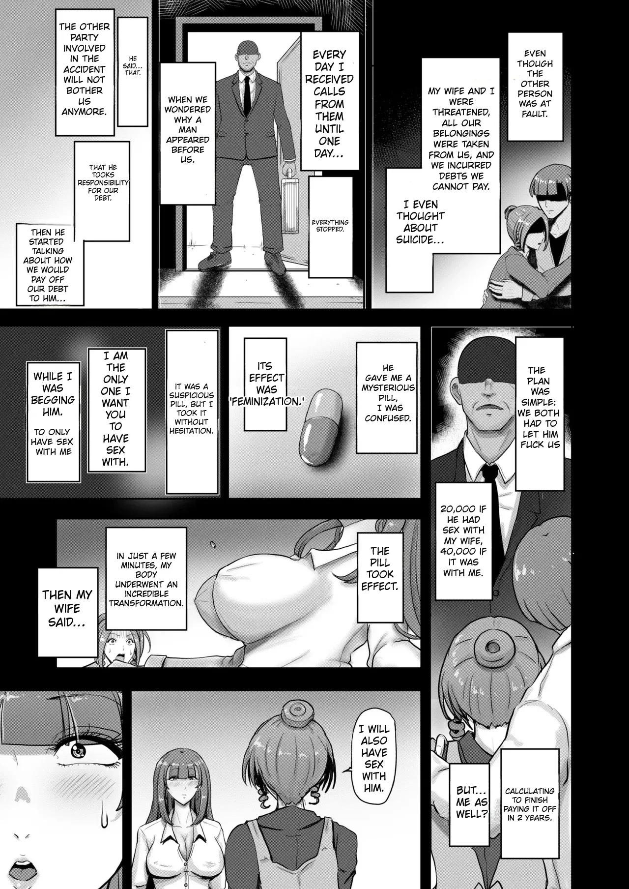 Genderbent Cuckold Couple ~ The Transformed Husband Falls for the Cock that Stole His Wife page 4 full