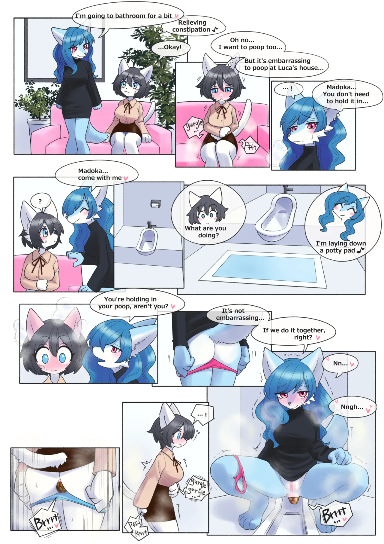 Lovers Pooping Together page 1 full