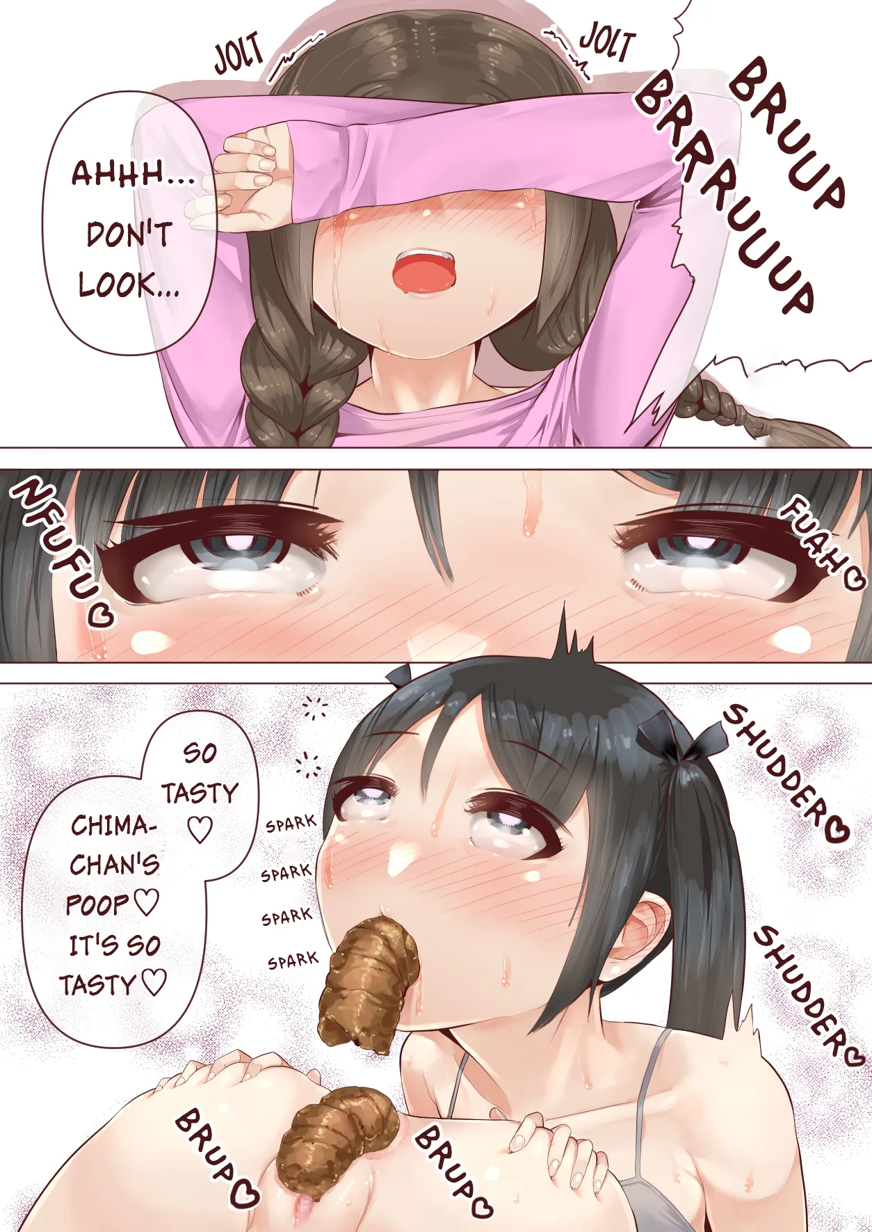 Lesbain Lolis eating poop manga + scat pixiv page 5 full