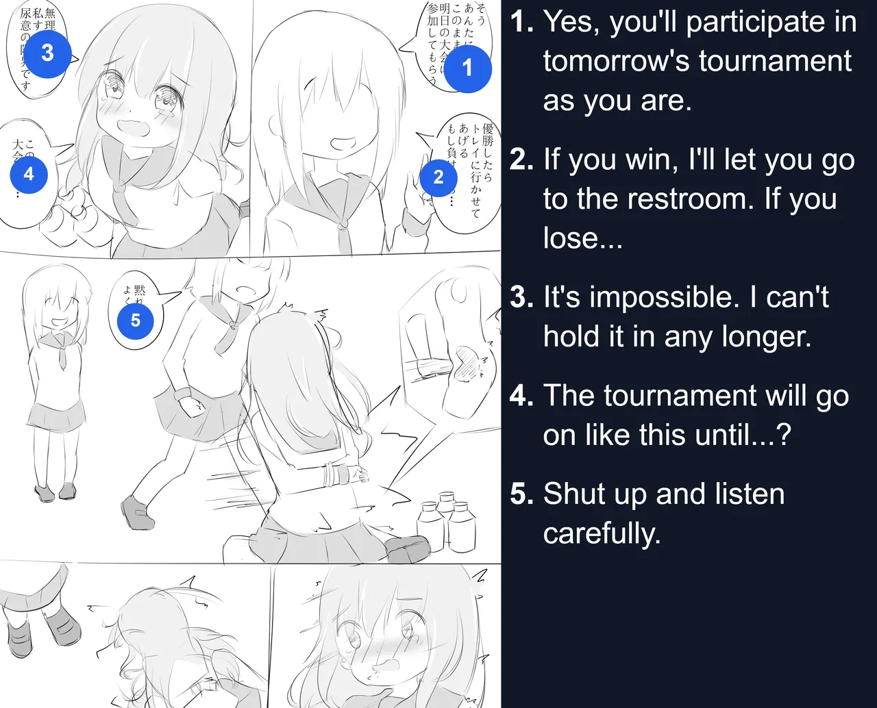 Pee holding contest. page 4 full