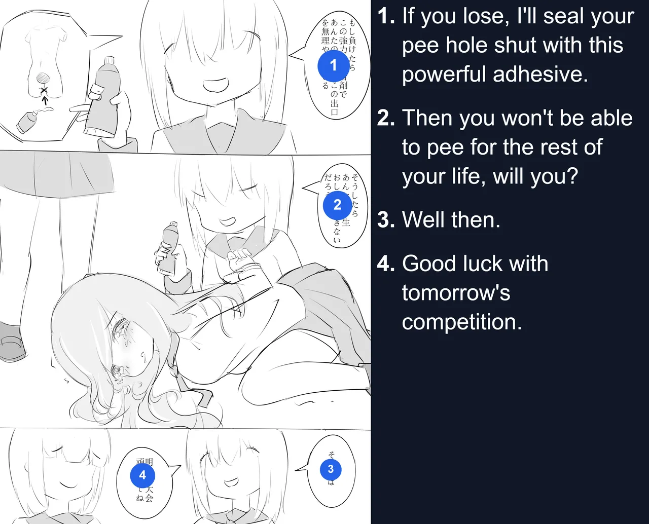 Pee holding contest. page 5 full