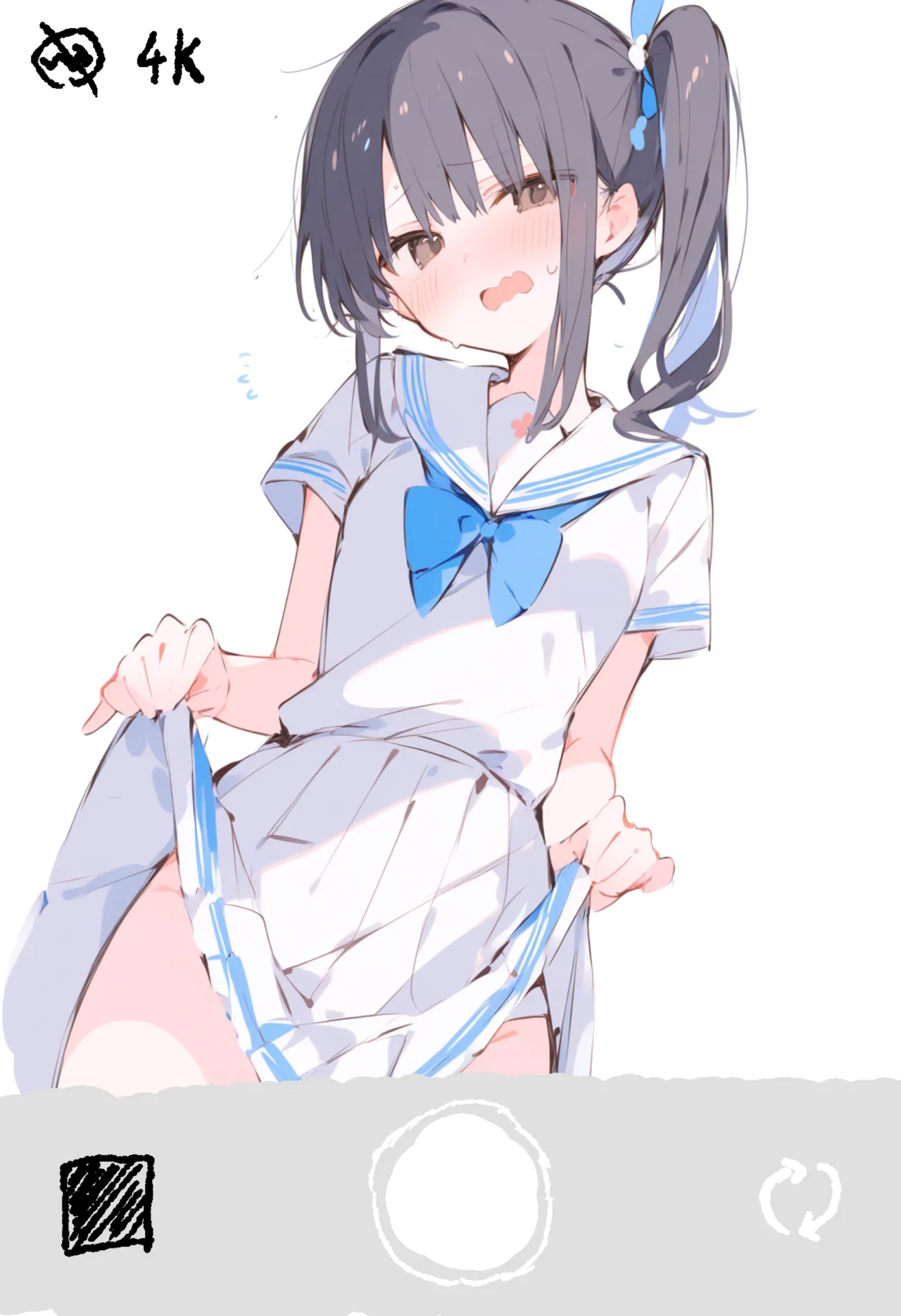 押しの弱い女の子が断りきれない話～パンツ見せ編～ | 川岩正義/カワイイ工房 page 9 full