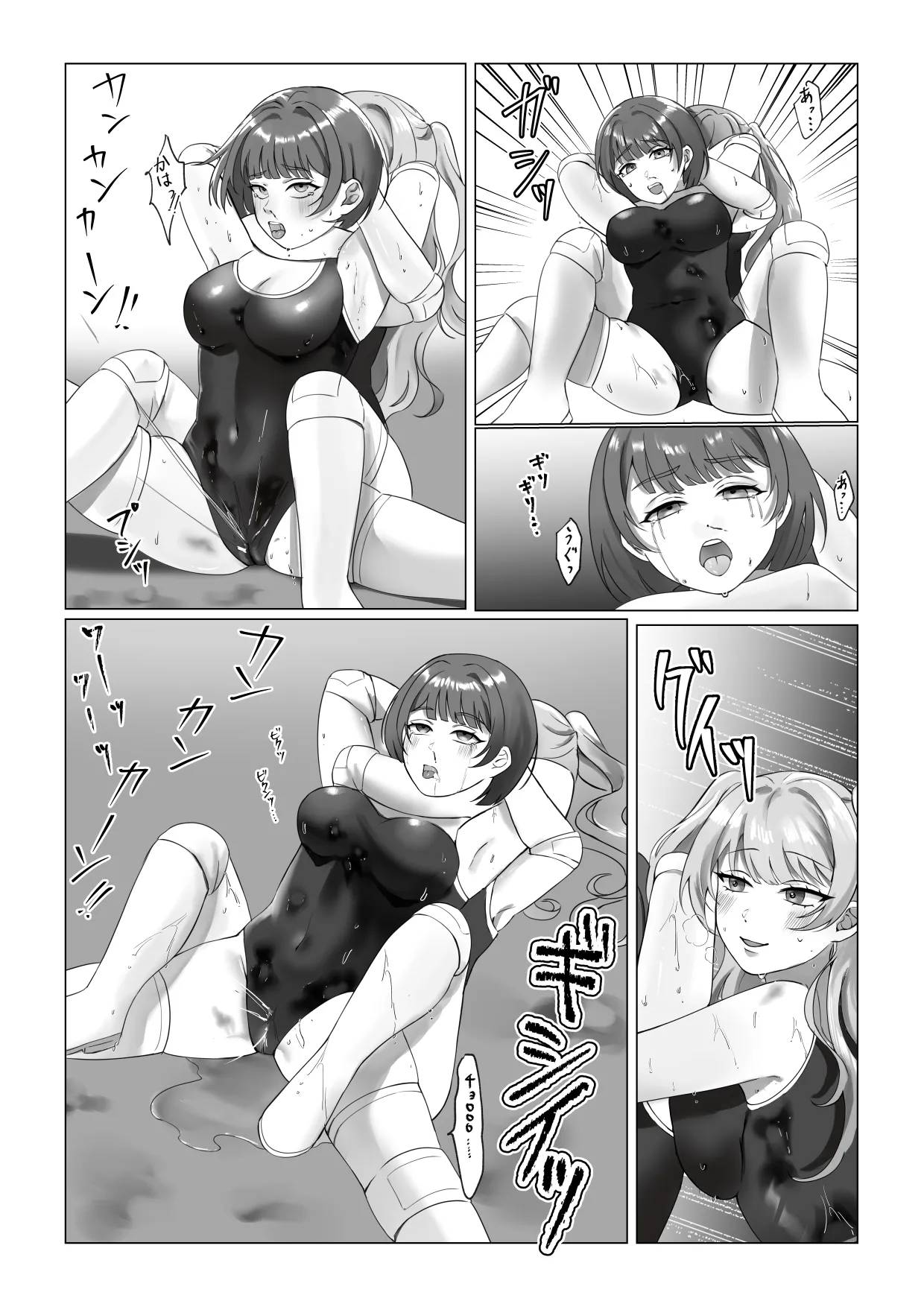 学校で女子プロレス! 全員失神失禁 むちむちJKマッチ編 page 8 full