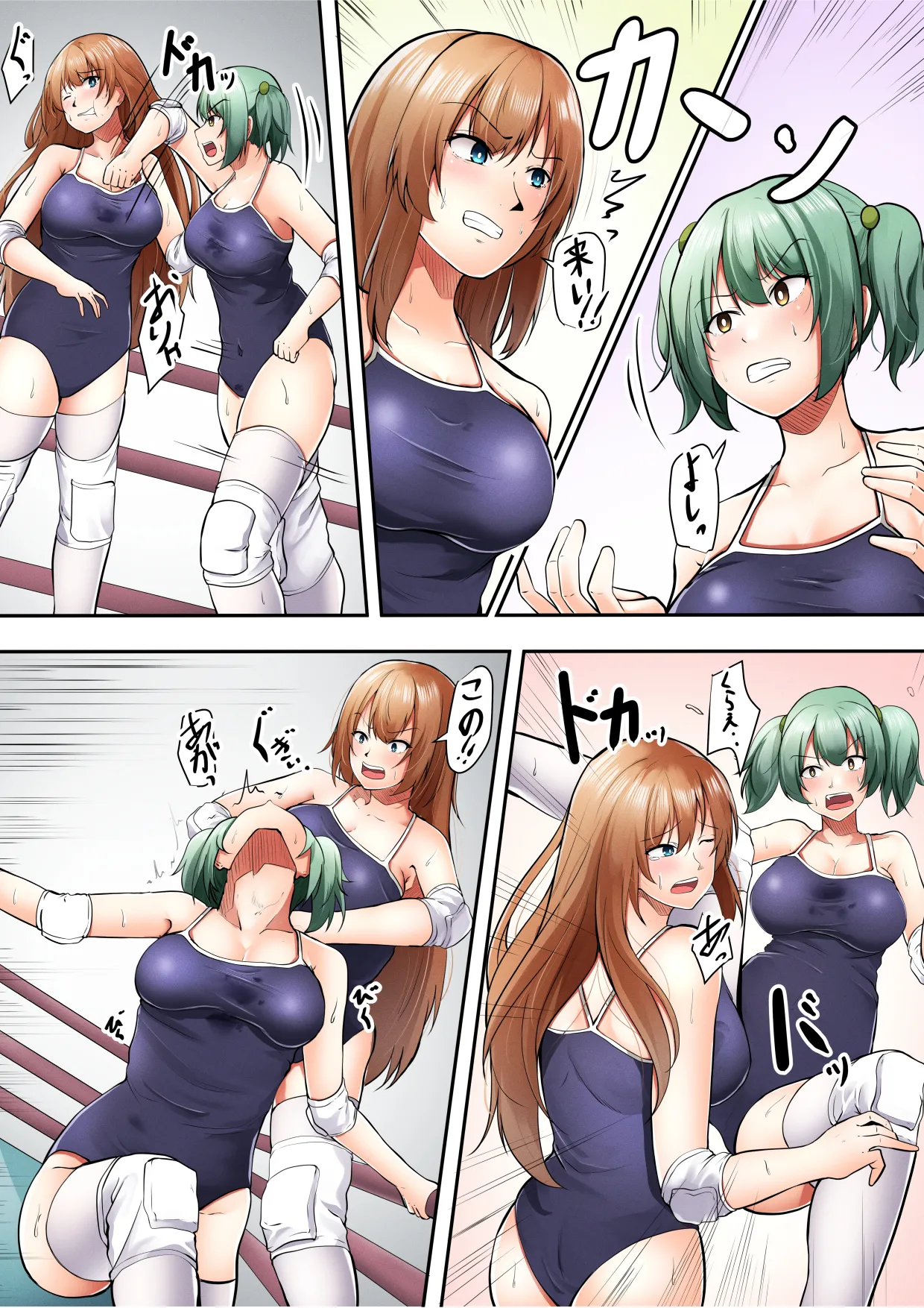 学校で女子プロレス! 全員失神失禁 むちむちJKマッチ編 page 9 full