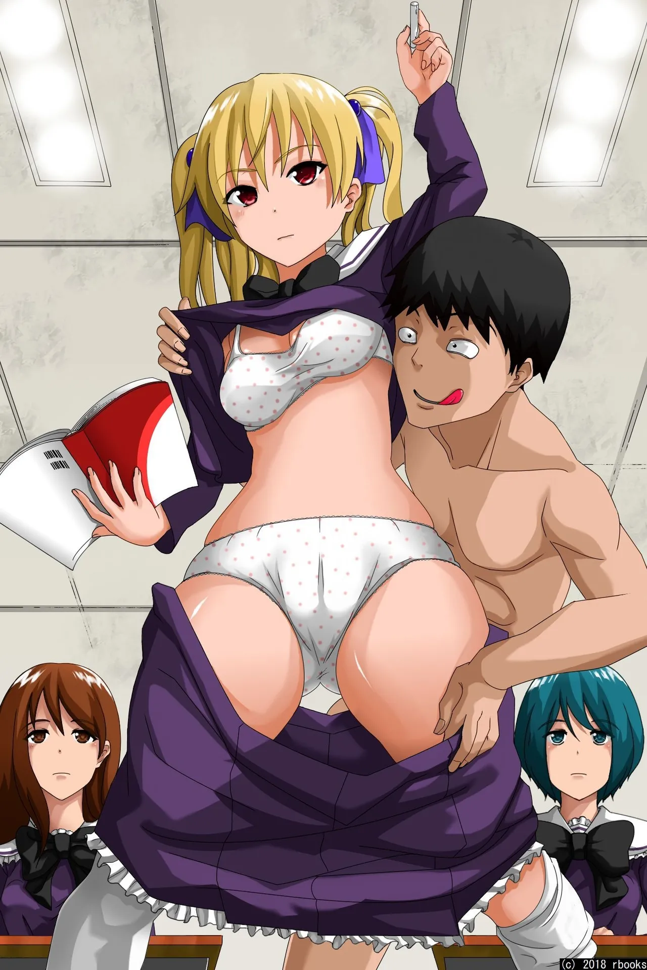 Hitori no Otoko ni Shihai Sarete Iru Gakuen ~Jikan Teishi & Saimin Mind Control|被一个男人支配的学园～时间停止＆催眠心灵控制【蓝枫个人翻译】 page 2 full