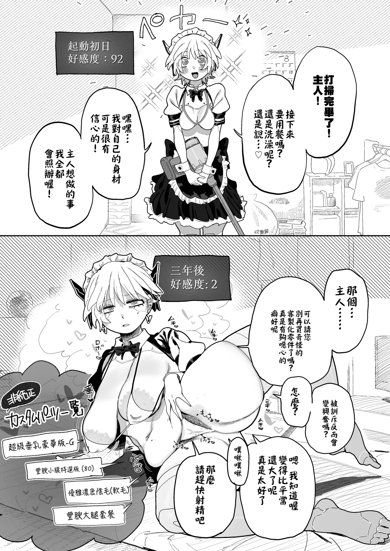 エロパーツでカスタマイズし続けた結果、軽蔑の眼差しで見てくるようになったメカメイドちゃん page 2 full