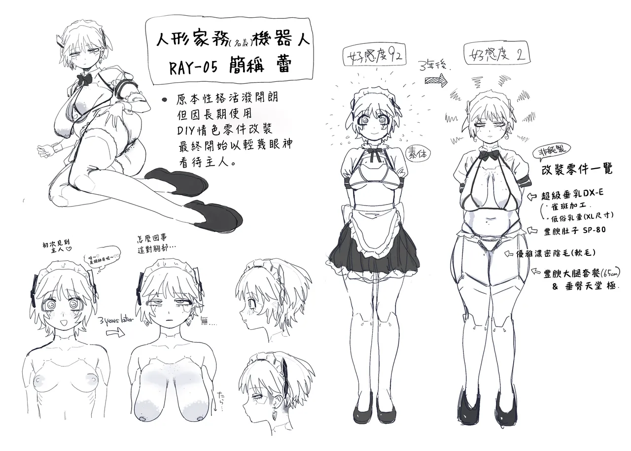 エロパーツでカスタマイズし続けた結果、軽蔑の眼差しで見てくるようになったメカメイドちゃん page 9 full