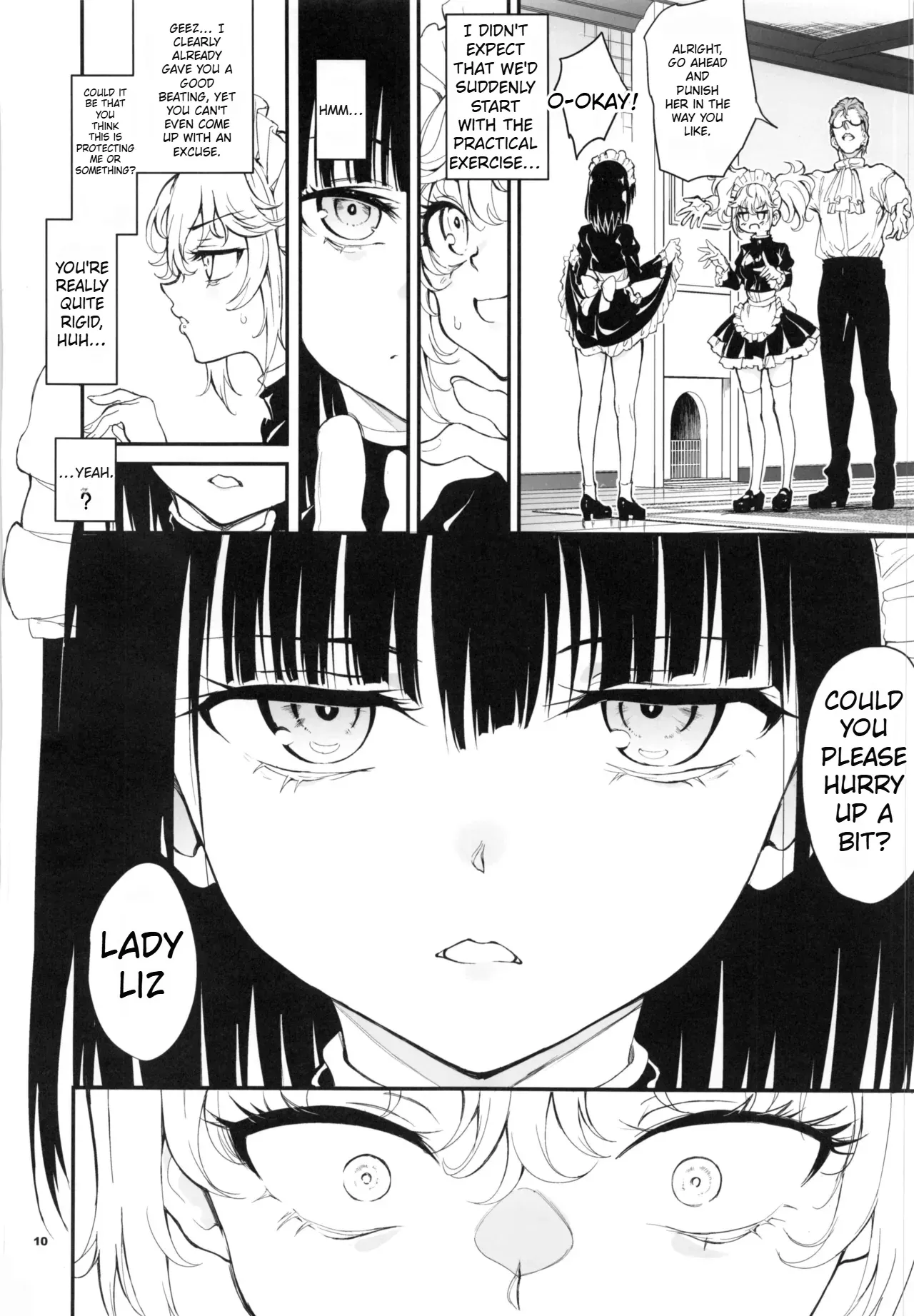 Maid Kyouiku. 9 -Botsuraku Kizoku Rurikawa Tsubaki- page 10 full