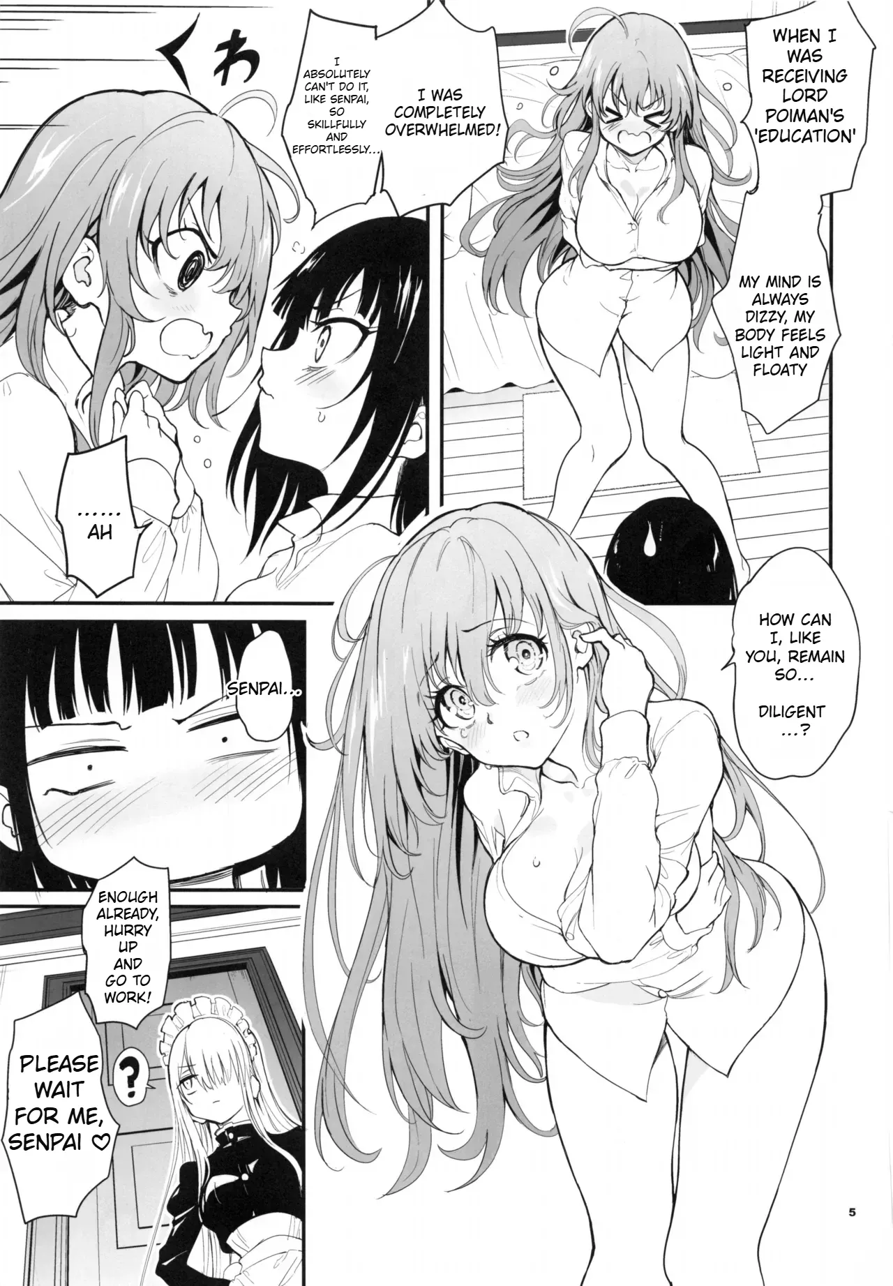 Maid Kyouiku. 9 -Botsuraku Kizoku Rurikawa Tsubaki- page 5 full