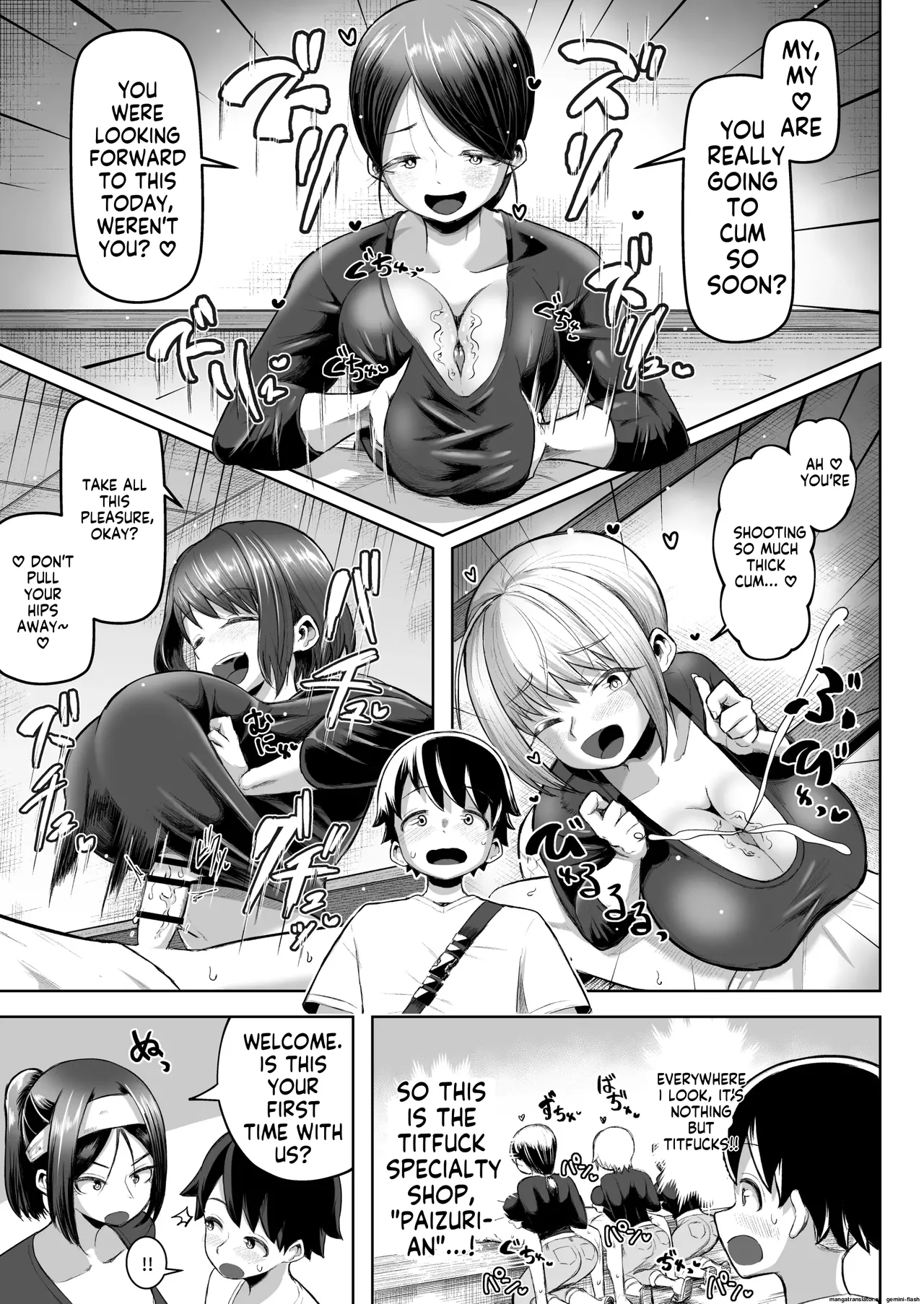 Sakutto Nukeru Ninki no Paizuri-ya-san page 4 full