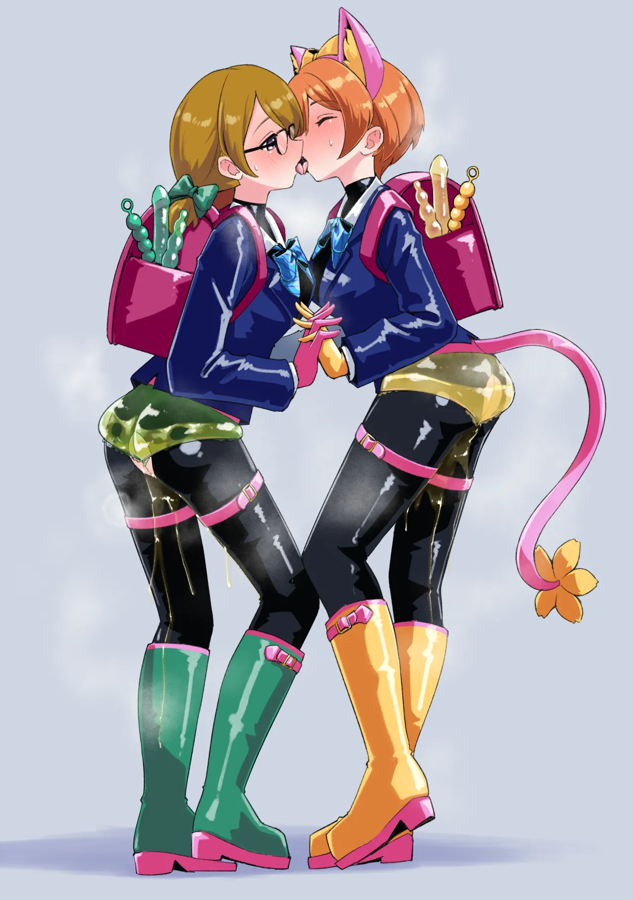 Latex Suit Lesbian Kiss Clothed Defecation page 2 full