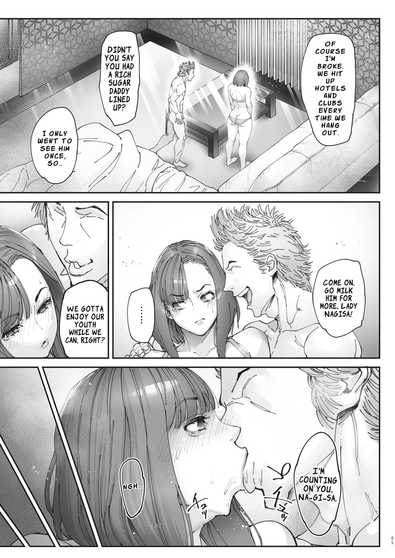 Zoku - Kaigo Beit de Roujin no Gouin na Yokkyuu to Okane no Mae ni Chitai o Sarasu JK | The High School Girl Who Exposes Her Shame in the Face of a Senior’s Forceful Desires and Money at Her Care‑Work Part‑Time Job page 4 full