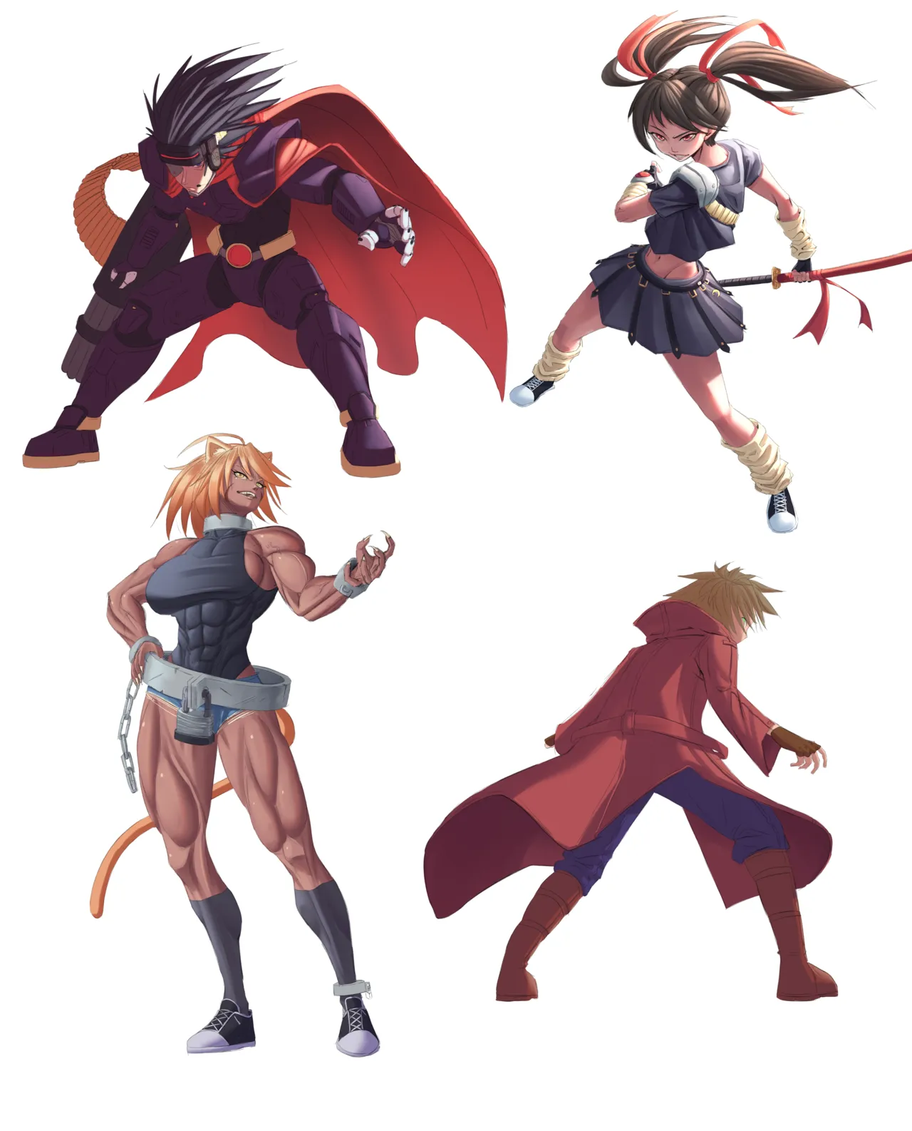 muscle girl art page 4 full