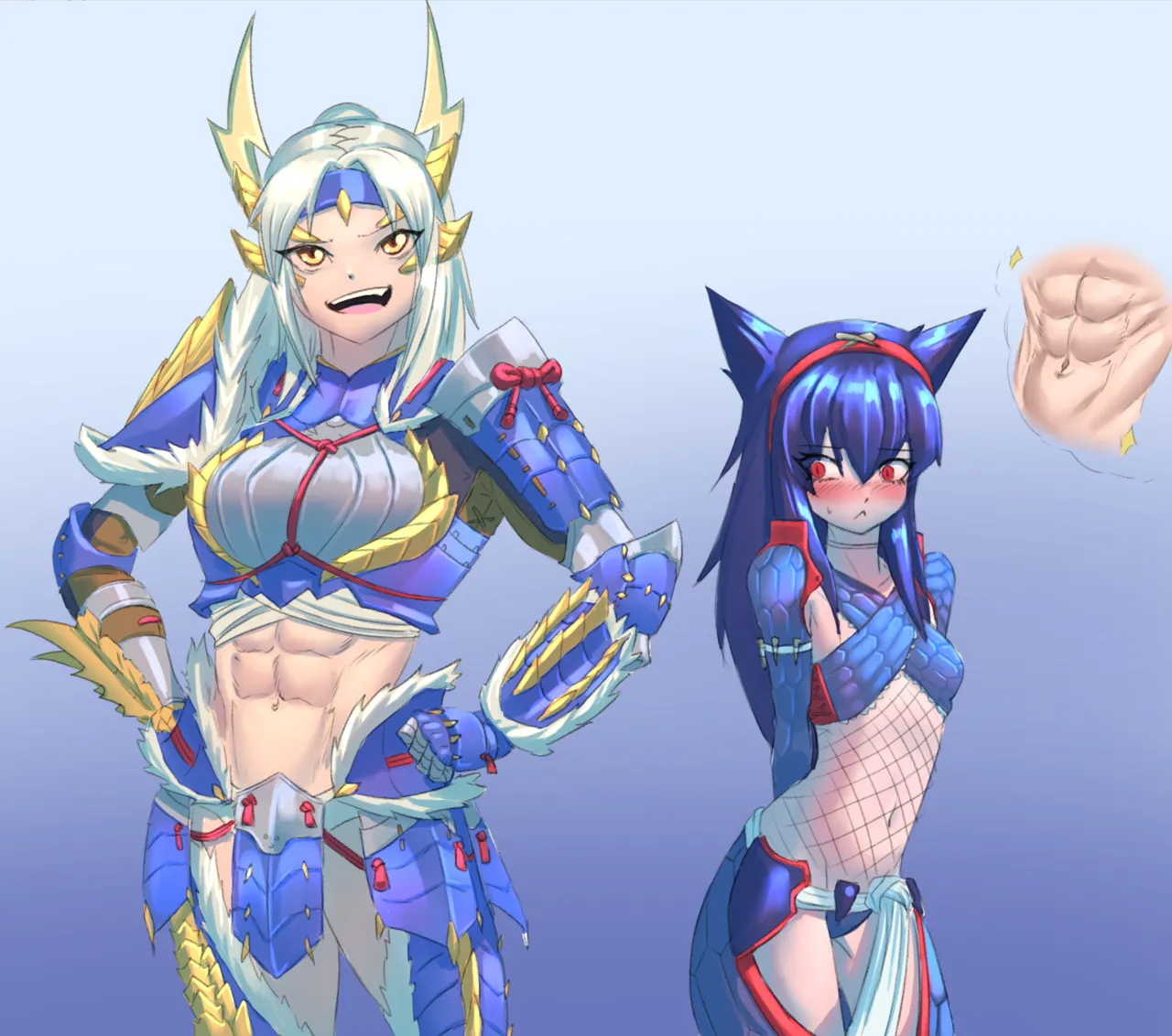 muscle girl art page 7 full