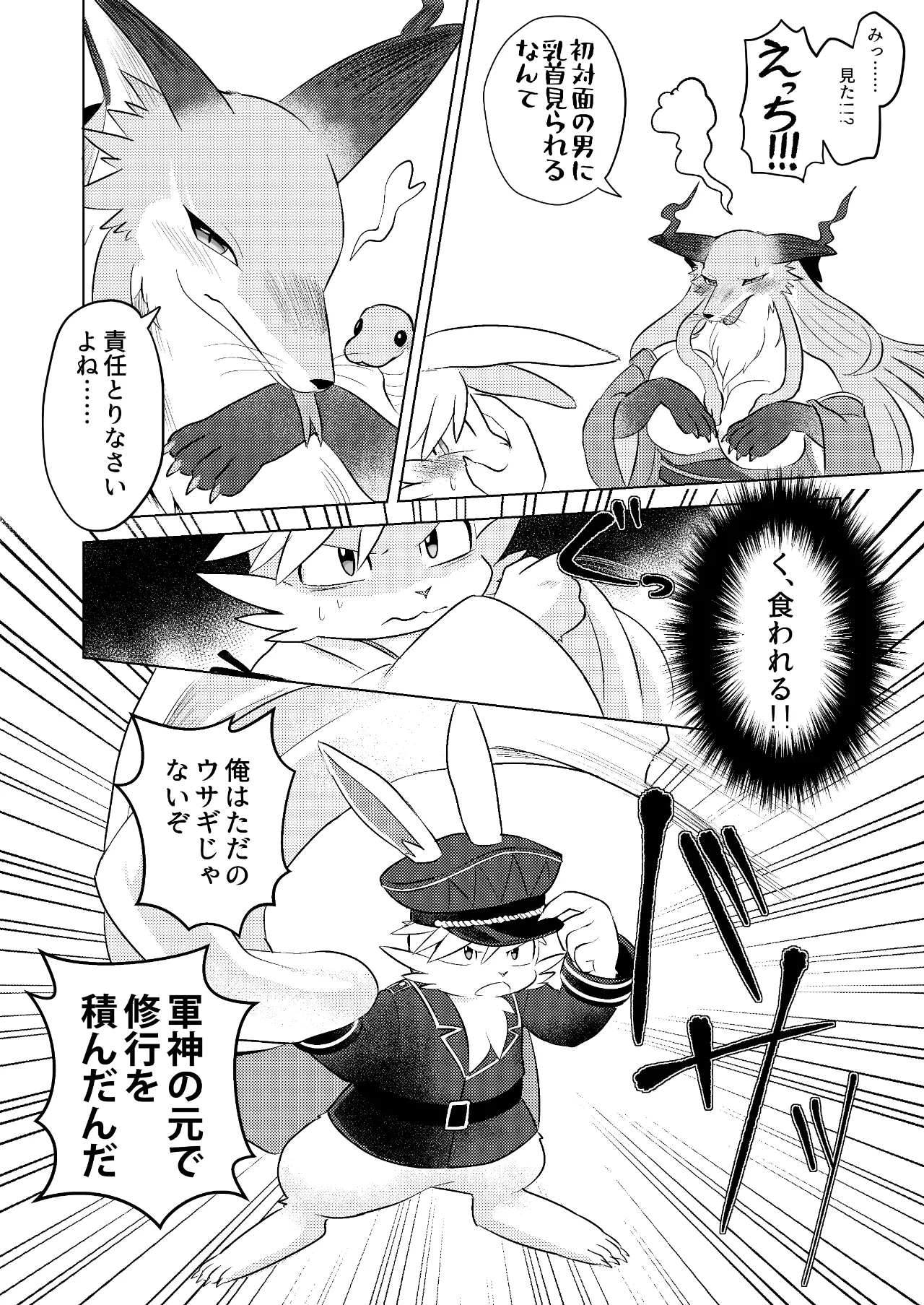 Hebigitsune Megamisama × Usagi Shinshi page 6 full
