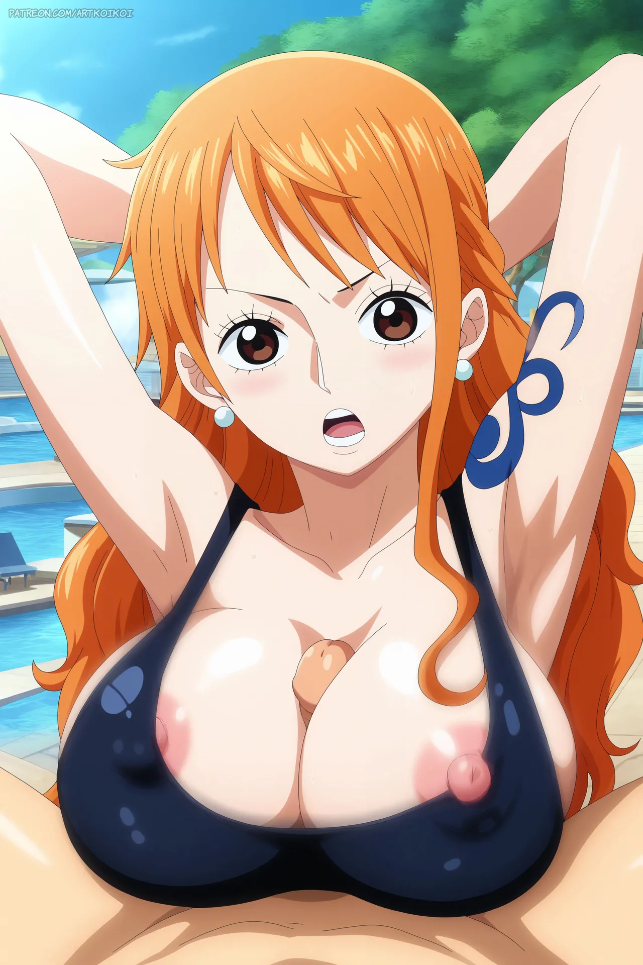 Nami and the Giant at the Pool 1 page 5 full