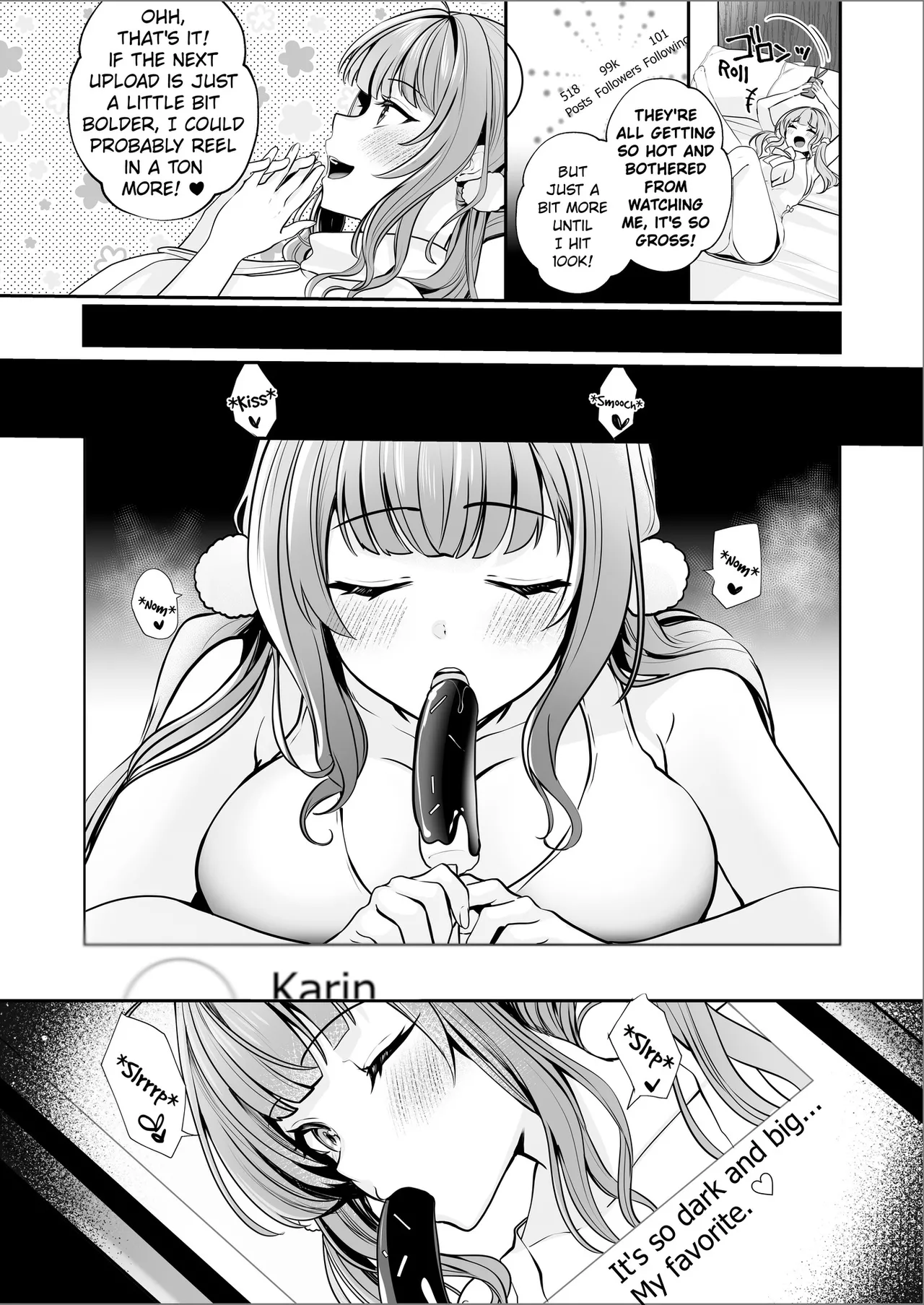 #Ero-kei Influencer Karin-chan ~Kyou wa Follower-tachi ni Okasare masu~ | Erotic Influencer Karin: Today, I'll Be Getting Fucked by My Subscribers. page 3 full