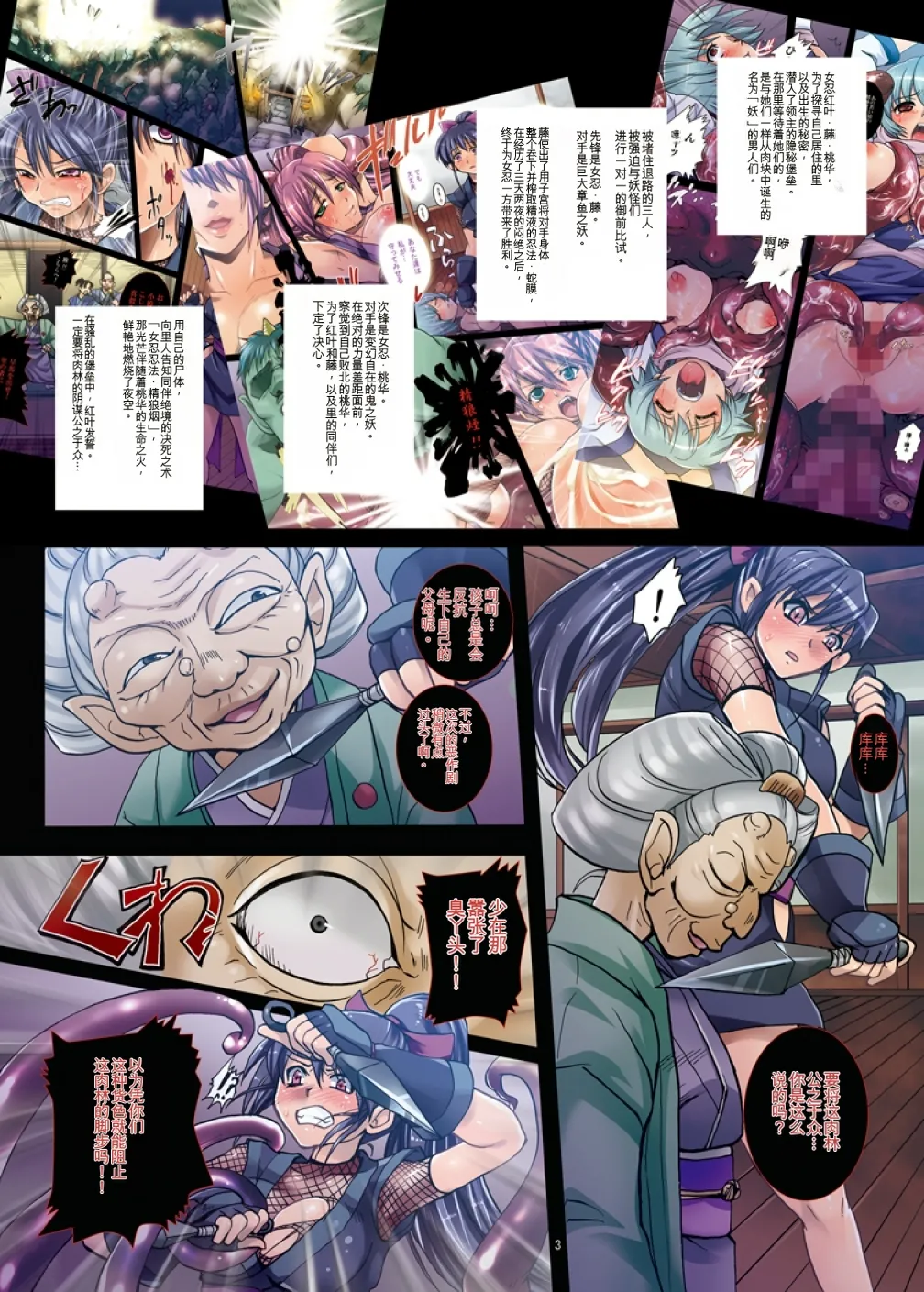 Meniku Ninpouchou  ~Daiyonya Ninpou Oyako  Saikai~ page 3 full