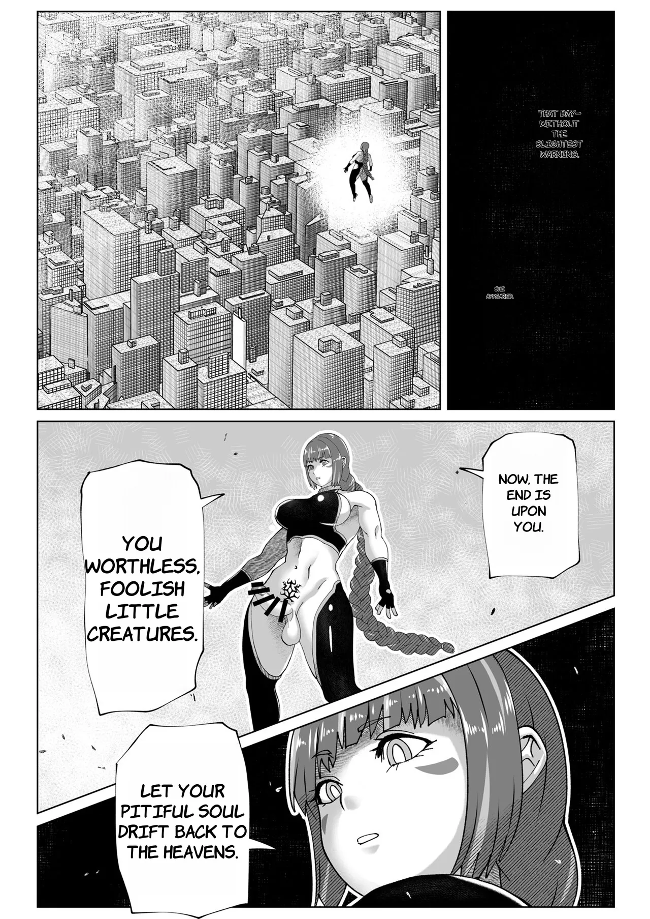 Jinrui o Mikudashiteru Sondai na Futanari Aku Megami ga Oji-san ni Zanpai suru Hanashi - ENGLISH AI TRANSLATED page 2 full