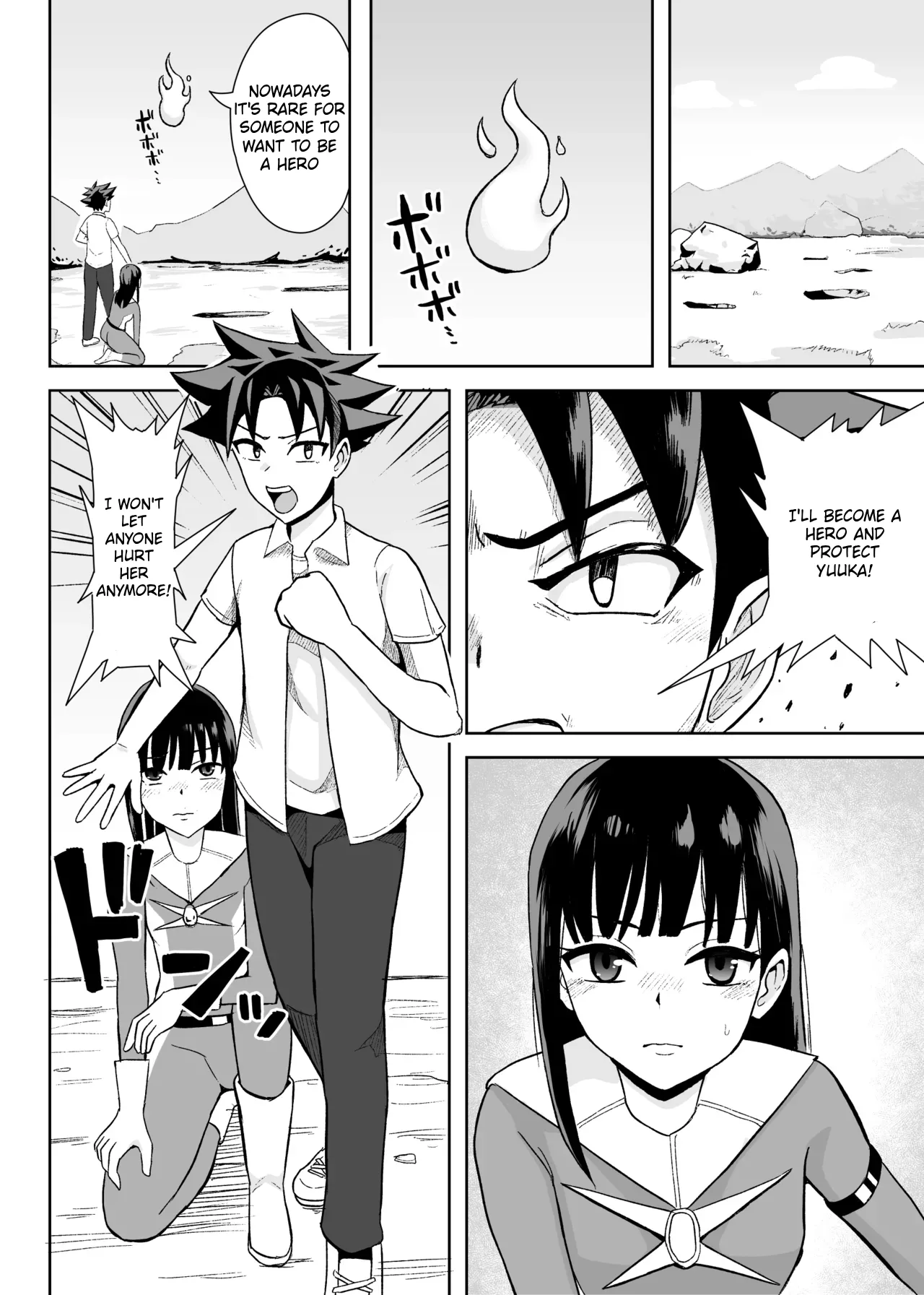 Hero wa Onna Kaijin no Yuuwaku ni Taekirezu Nakadashi Shasei page 2 full