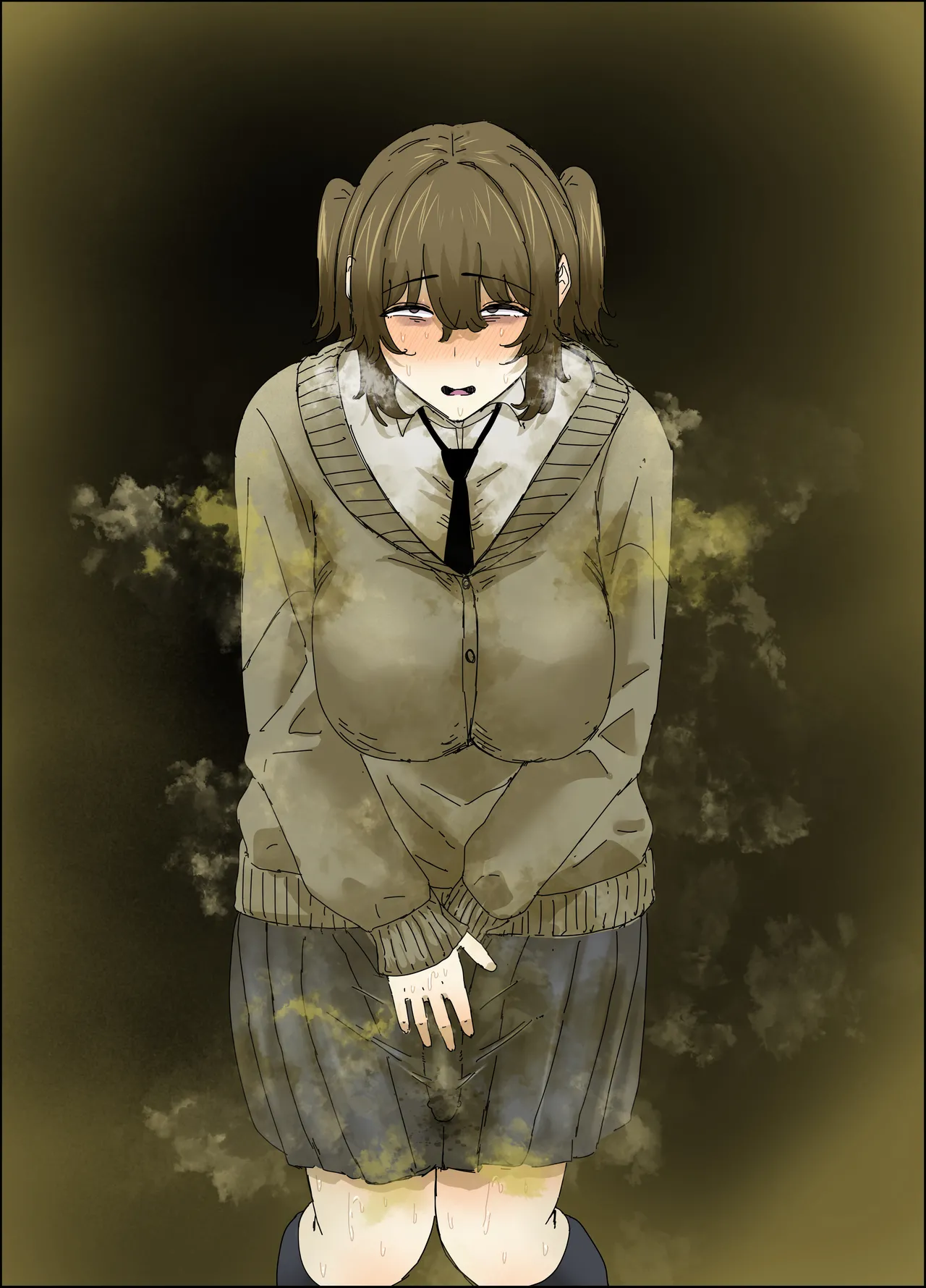 【フルカラー15P】臭い巨尻黒ギャルは陰キャフタナリちゃんが好き page 4 full