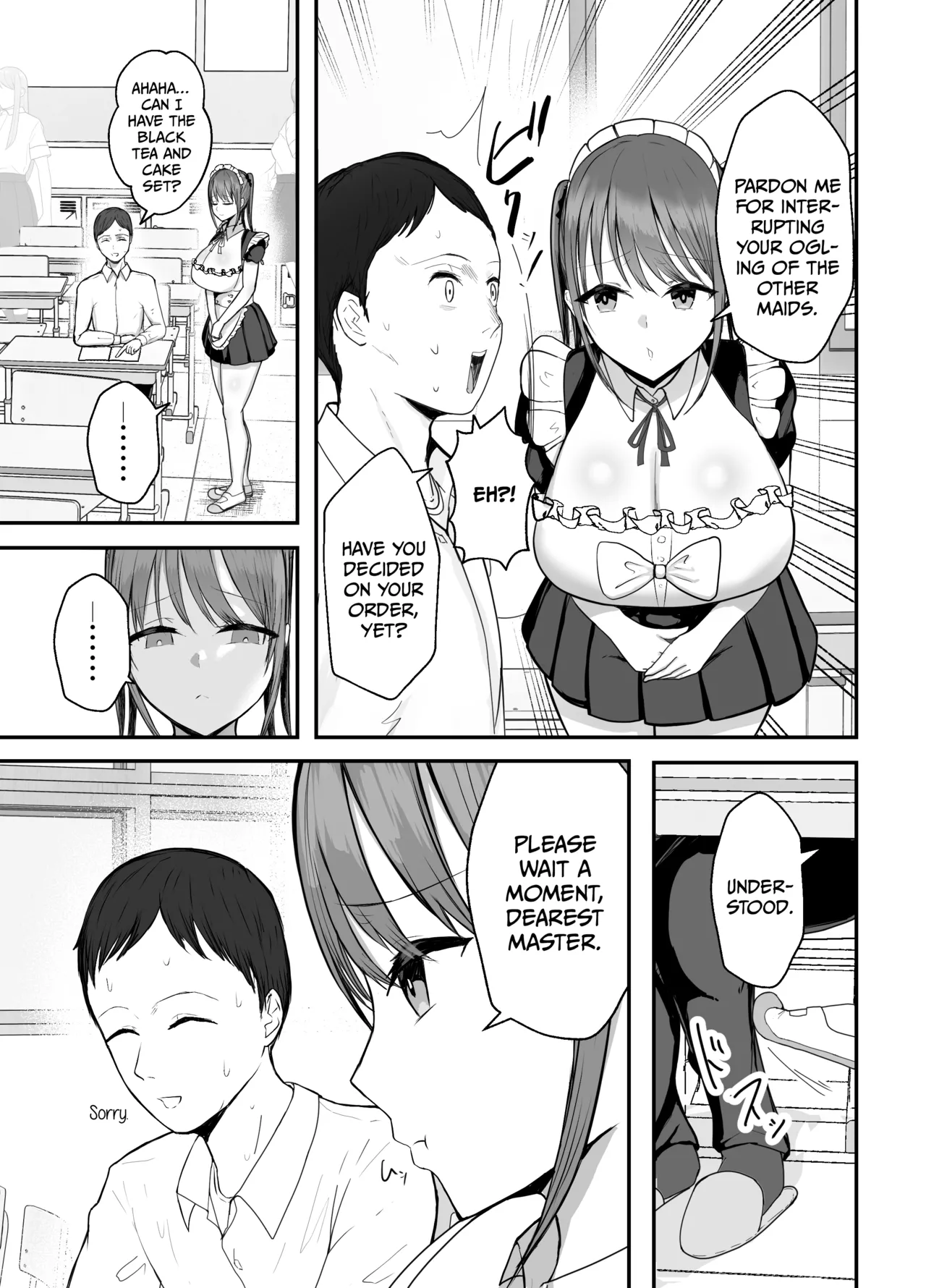 My busty niece, a high school girl who lives with me, is a maid at the school festival and gives me sweet sex to soothe me, an office worker. page 8 full
