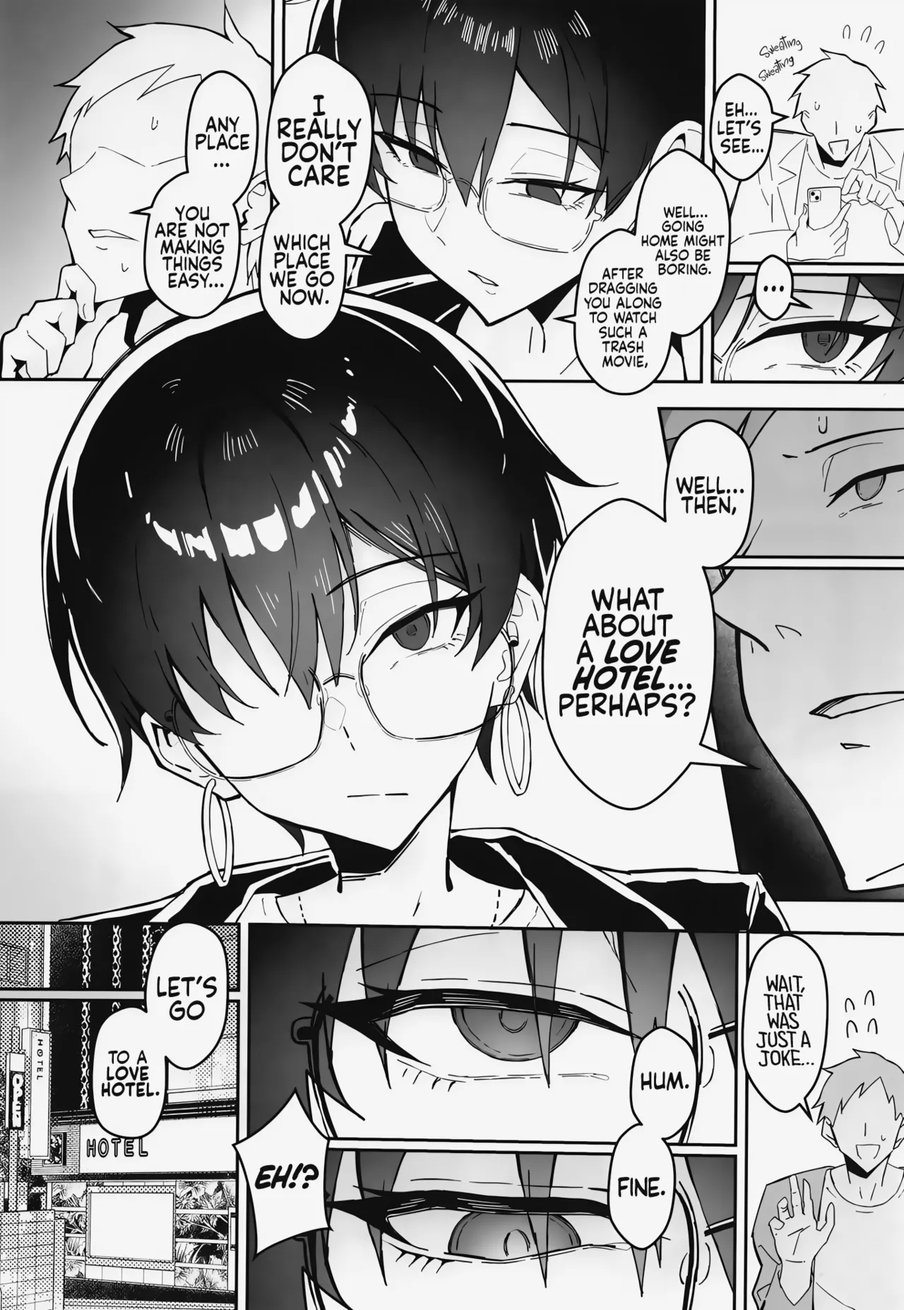Buaisou na Kakure Kyonyuu Boyish Kanojo to Taikutsu na Date | A Boring Date with My Blunt, Boyish Babe and Her Hidden Assets page 7 full