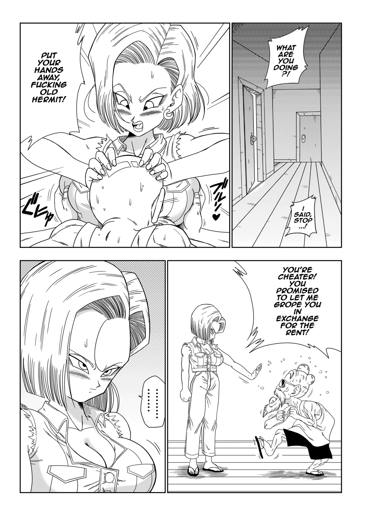 Android 18 vs. Master Roshi page 5 full