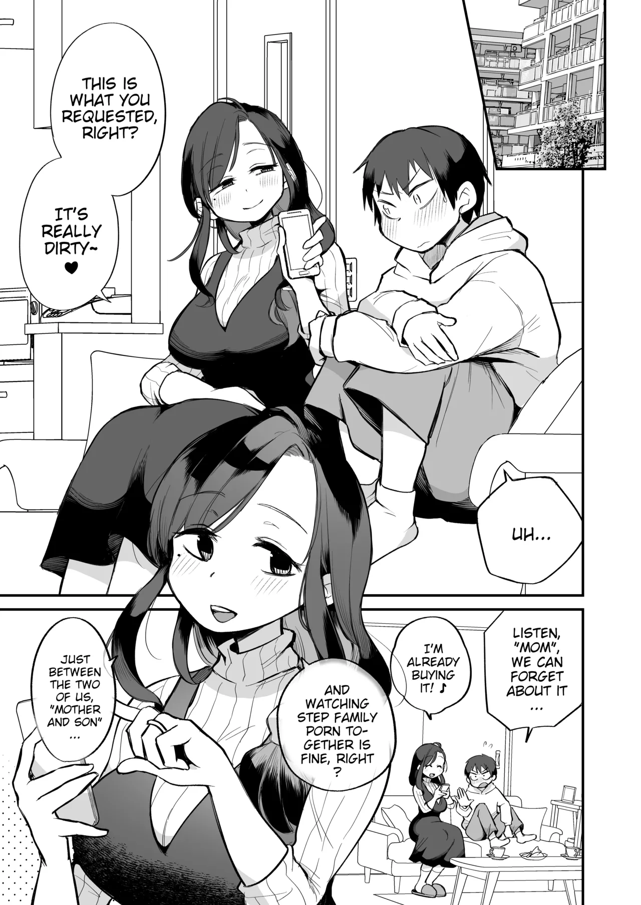 Guigui Kuru Gibo to AV Kanshou ~Love Hotel Hen~ | Watching Porn with my Pushy Stepmom ~The Love Hotel~ page 2 full