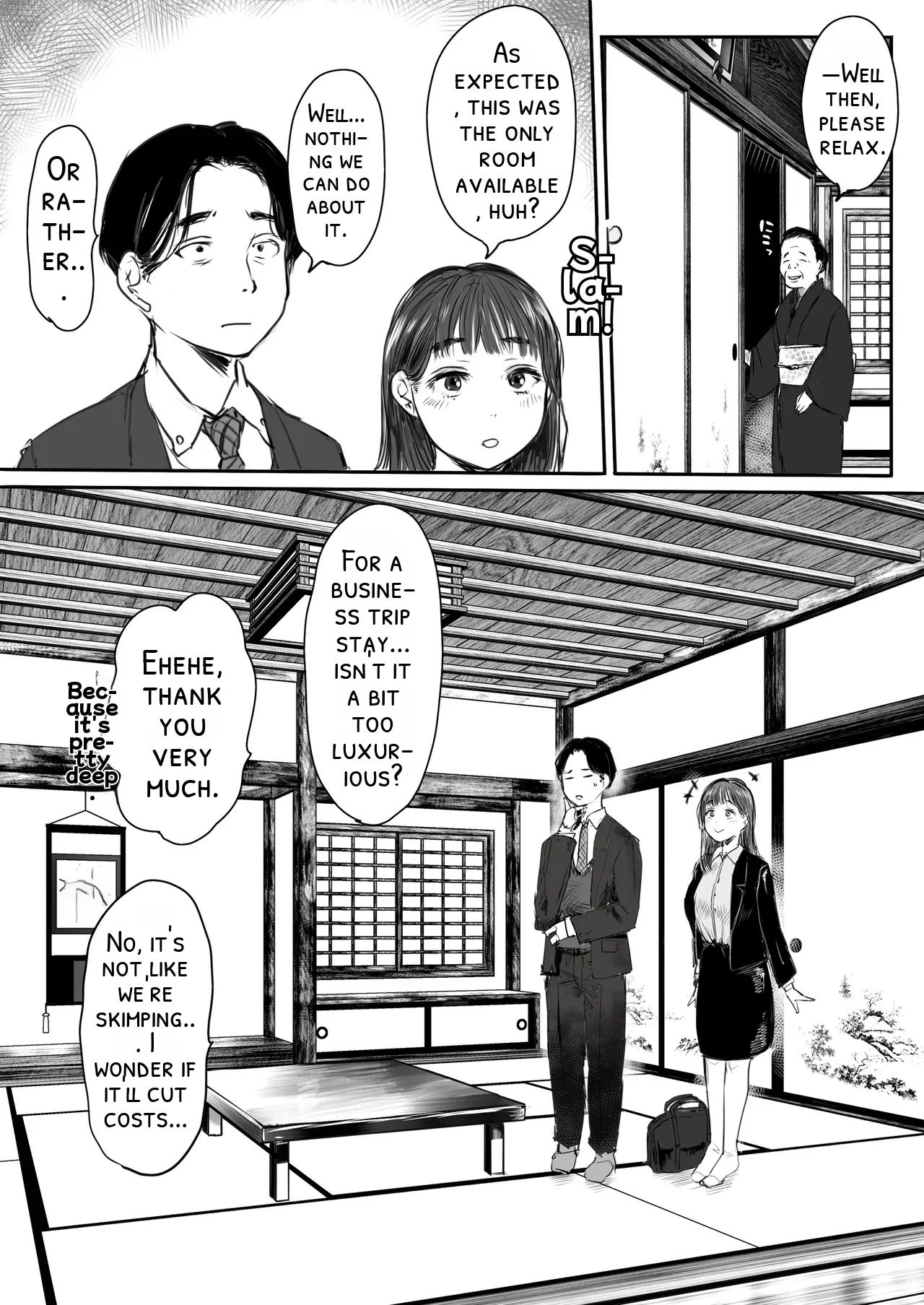 Shucchou, Kouhai to Aibeya. Yukishi Nure Hada ni Shiboritsukusareta Yoru page 9 full