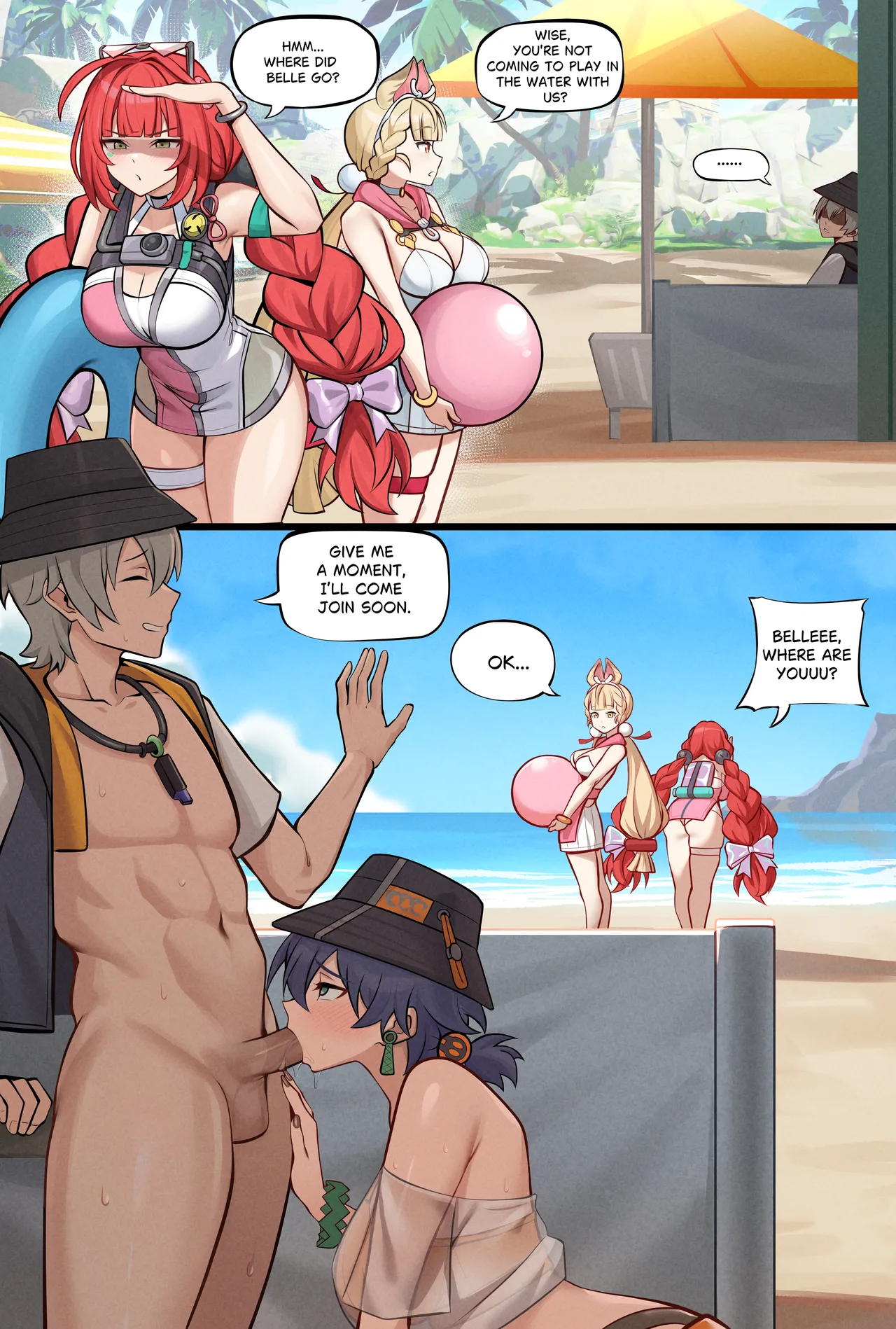 Belle Short comic. page 1 full