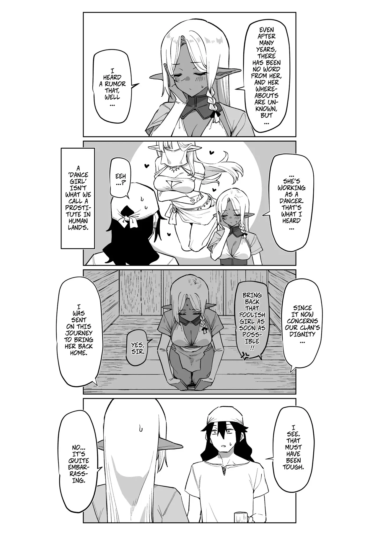 Helping a Dark Elf and Getting a Favor In Return 1.5 -- Kasshoku Elf o Tasuketara Ongaeshi Sareta Hanashi 1.5 page 3 full