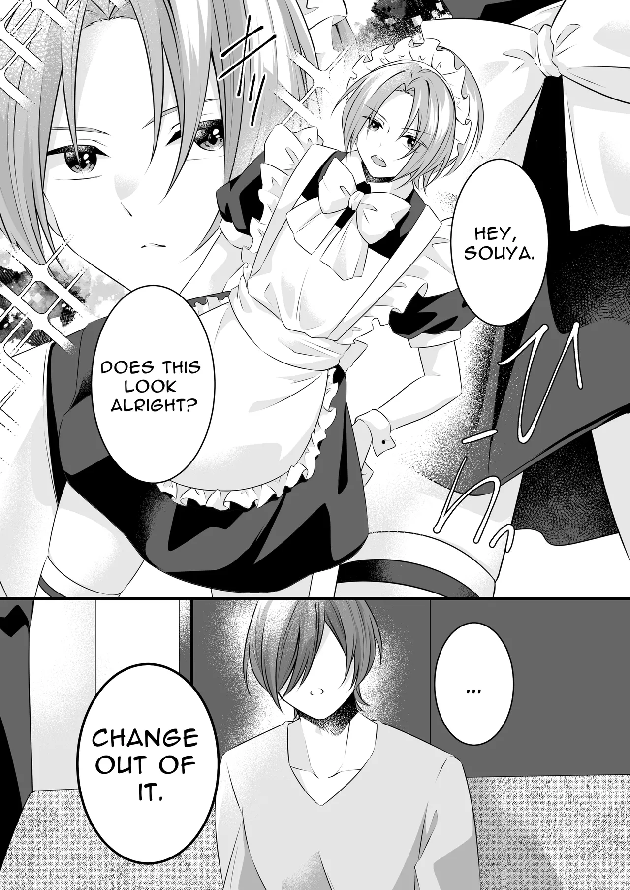 My Surly Boyfriend Wears A Maid Outfit For Me page 3 full