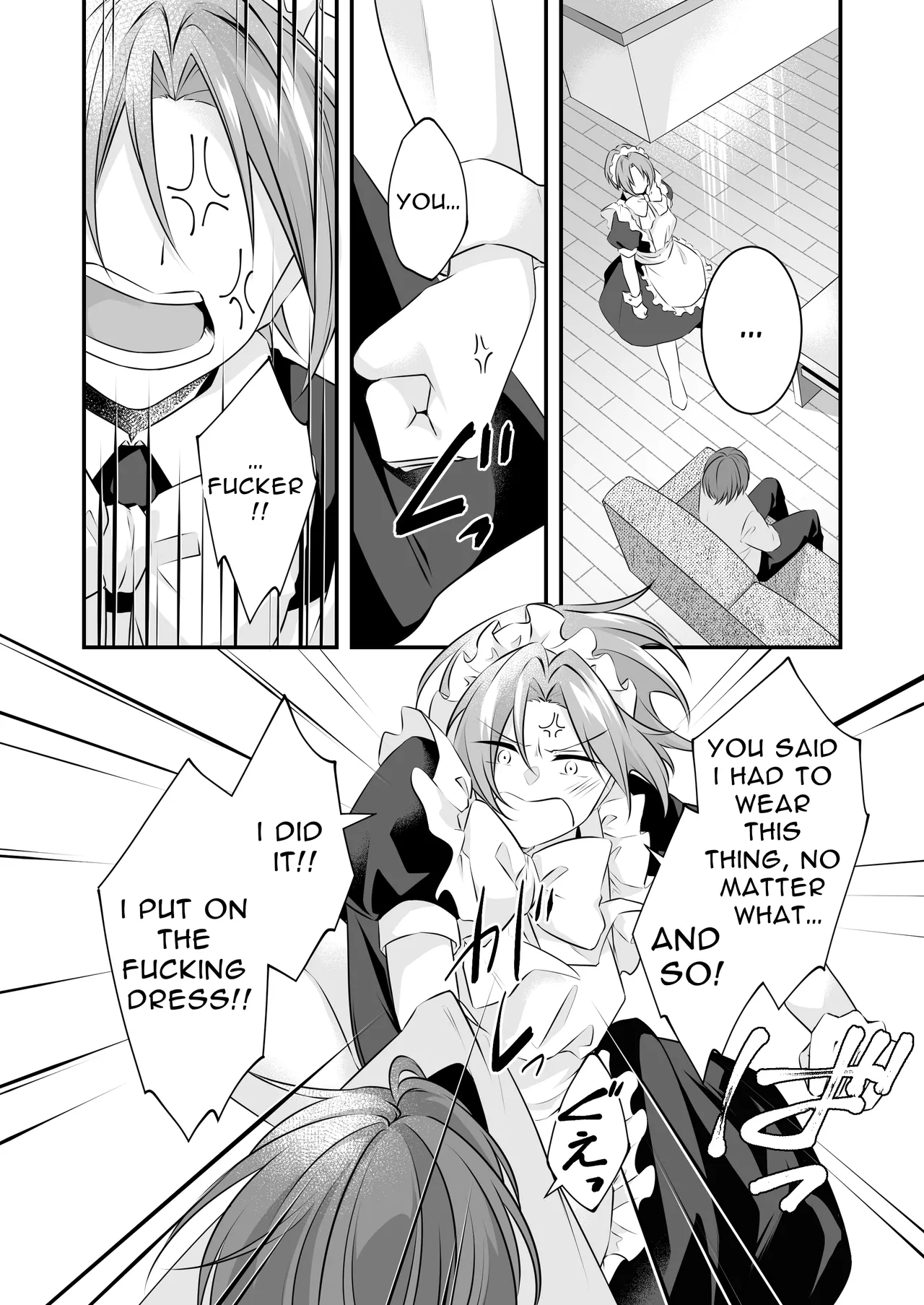 My Surly Boyfriend Wears A Maid Outfit For Me page 4 full