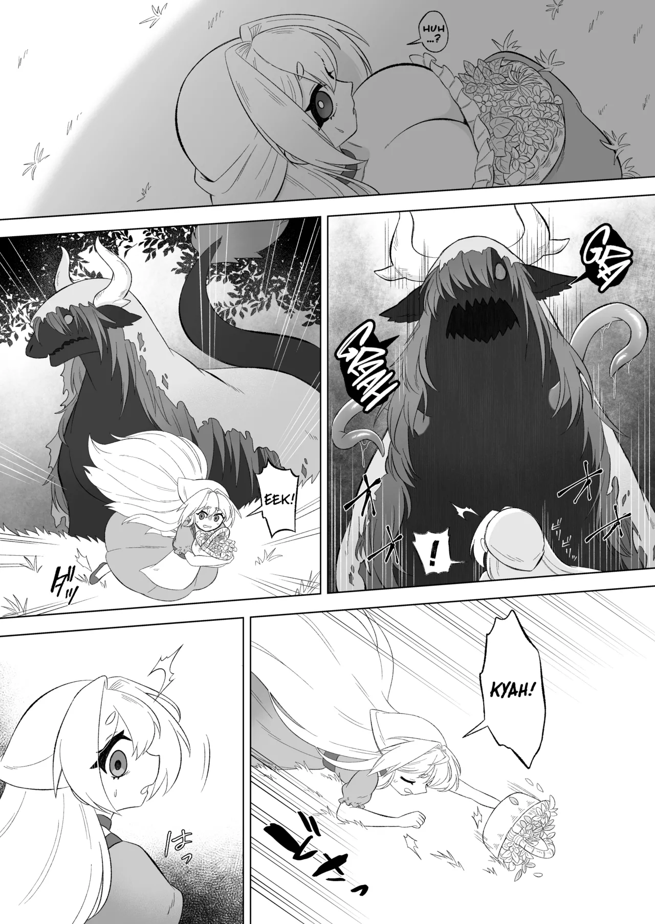 Aru Hi Mori no Naka Shokushu no Kaibutsu ni Tanetsuke Koubi Sareru Shoujo no Ohanashi page 6 full