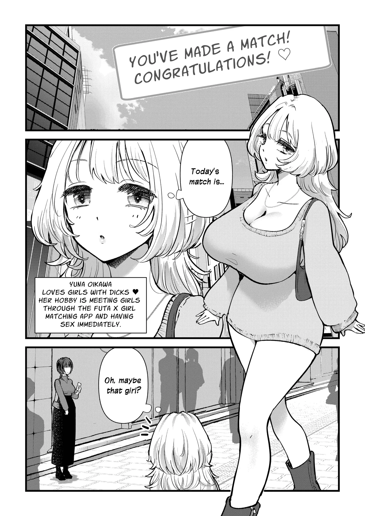 Futa x Onna Matching App de Deatta Futanari Uma-chin Musume ni Hame taosareru!! | Futa x Girl Matching App Getting Fucked Hard By The Futanari Girl With A Horse Cock I Just Met!! page 2 full