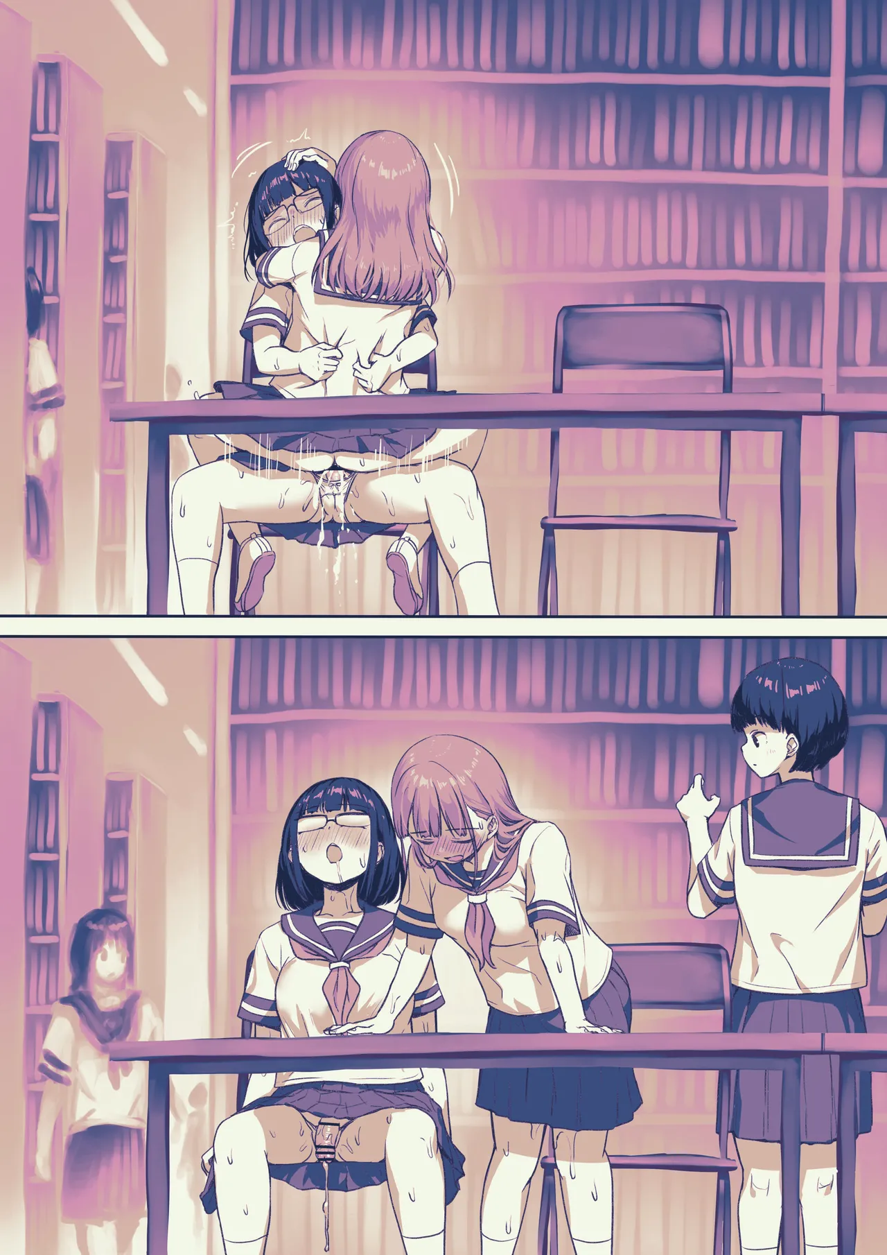 Toshoshitsu de Moteasobareru Futanari-chan page 4 full