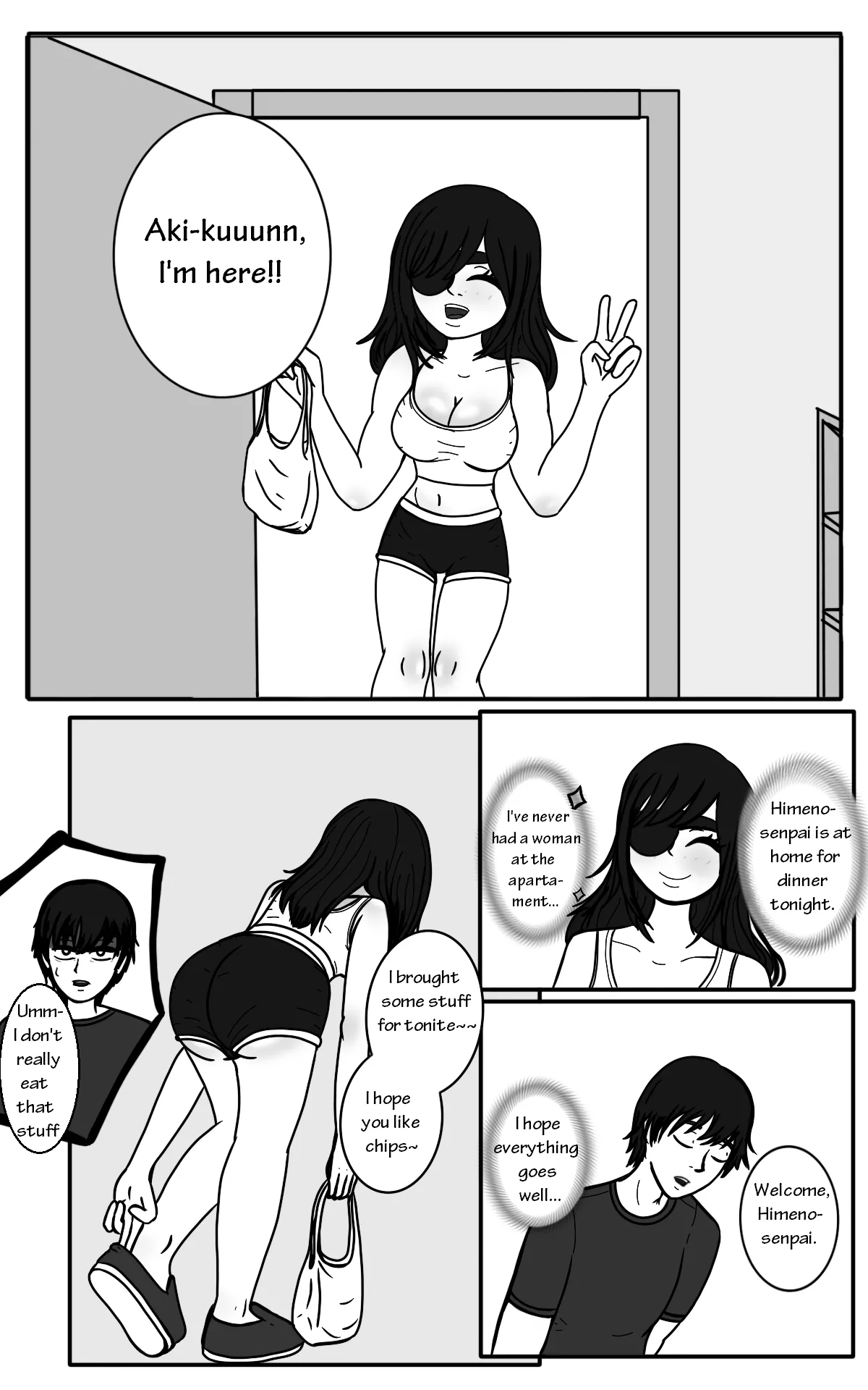 First time with my pretty senpai page 3 full