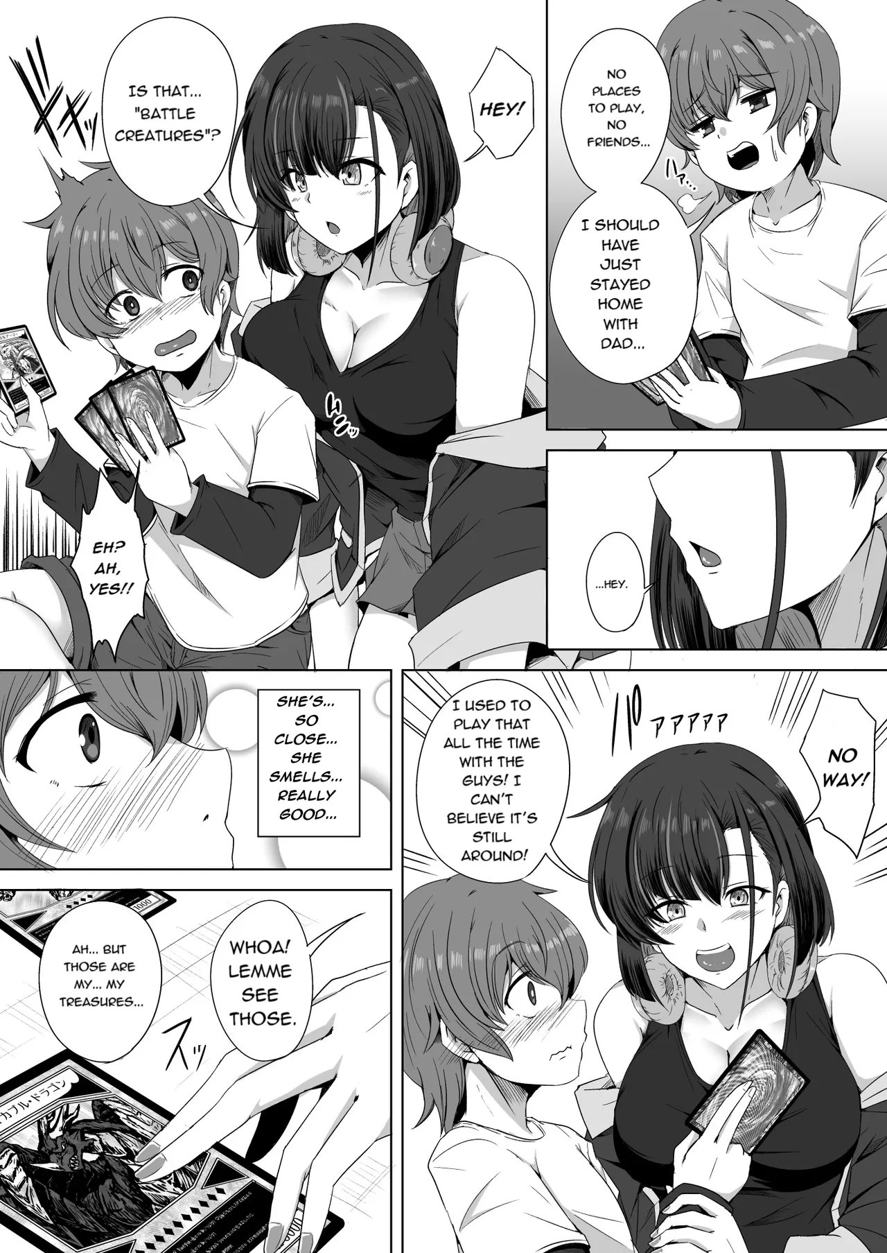 Haha no Jikka de Saikai Shita Sukoshi Kowai Itoko ga Oya ni Kakurete Ecchi na Asobi o Oshiete Kureta / My Slightly Dangerous Cousin Showed Me How to *Play* a Lewd Game While My Parents Weren't Looking page 7 full