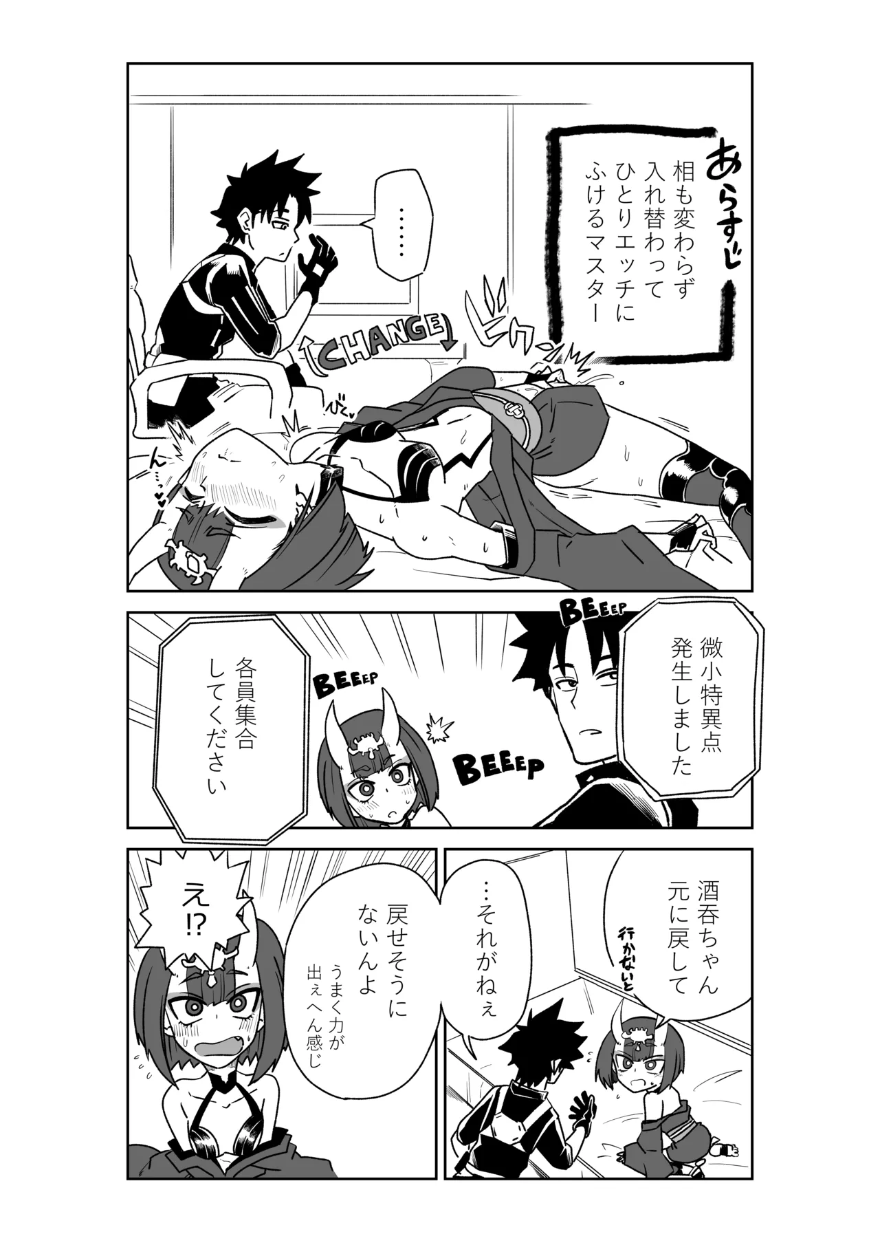 酒吞童子と入れ替わったマスターのピンチ page 1 full