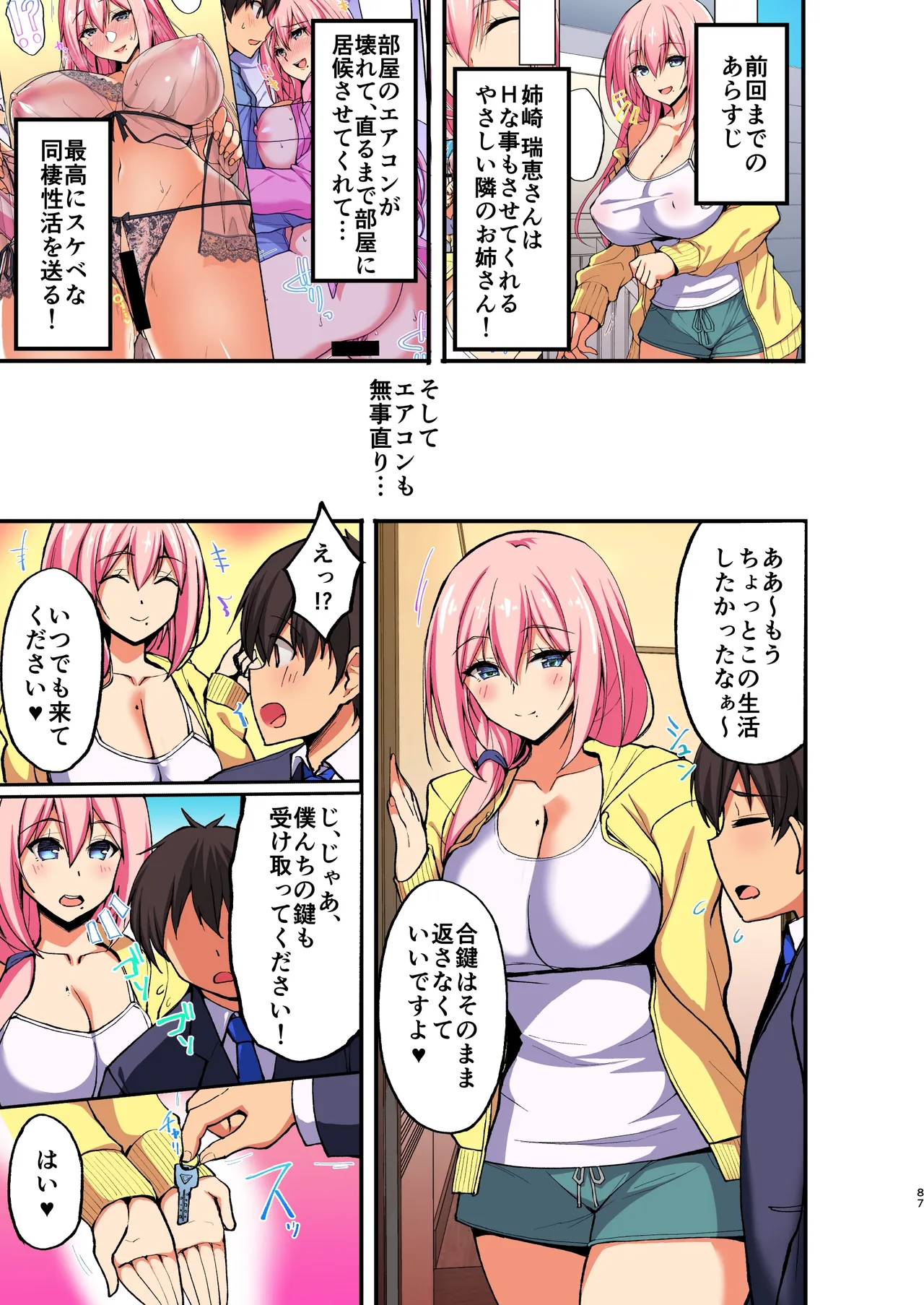 Ecchi na Onee-san wa, Suki desu ka? 3 ~Tonari no Oneesan to Ikkagetsukan Shasei Kanri to Sakusei Seikatsu Hen~ page 3 full