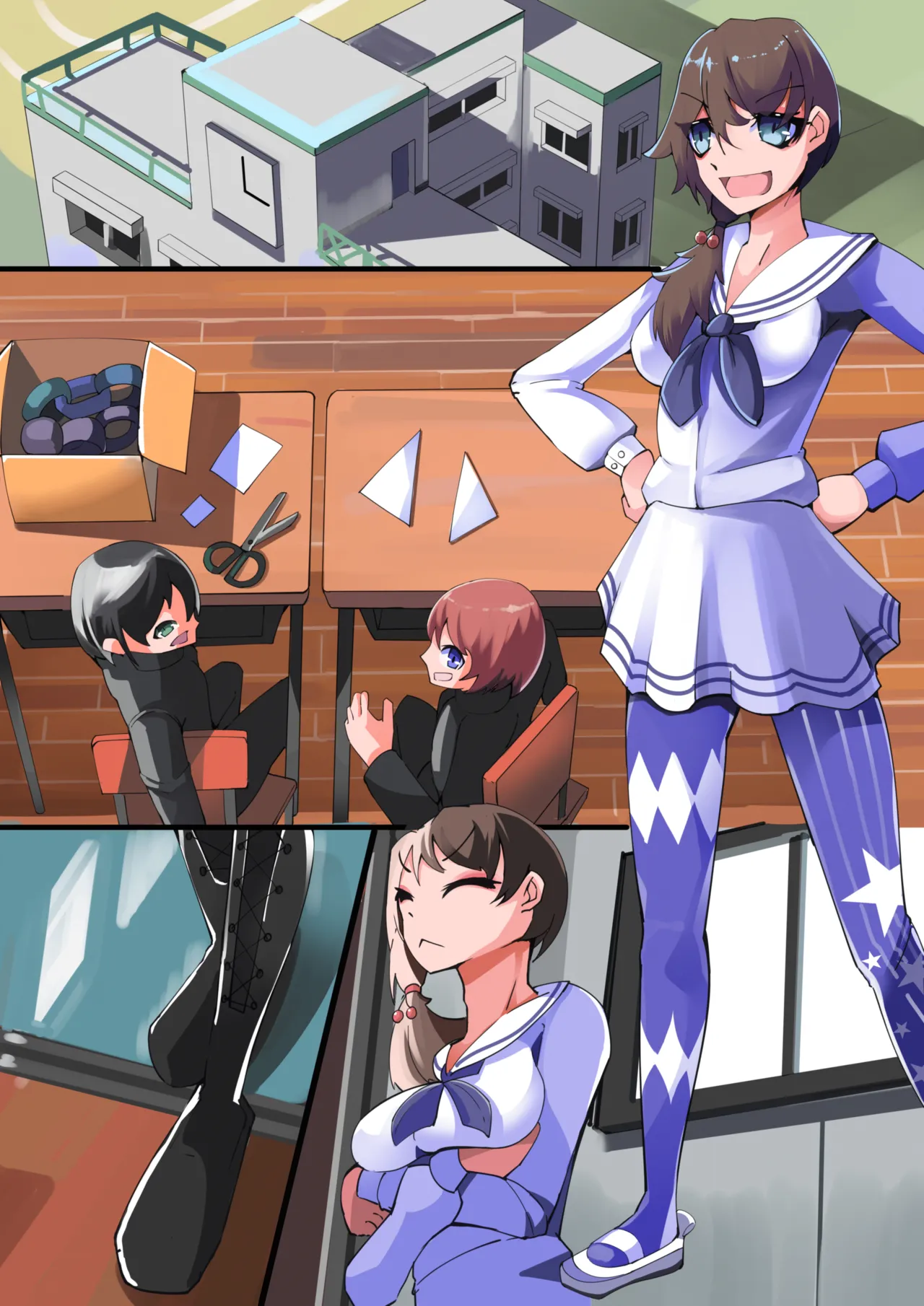 Futanari reindeer transformation! Absolute obedience to the child with Santa makeup page 2 full