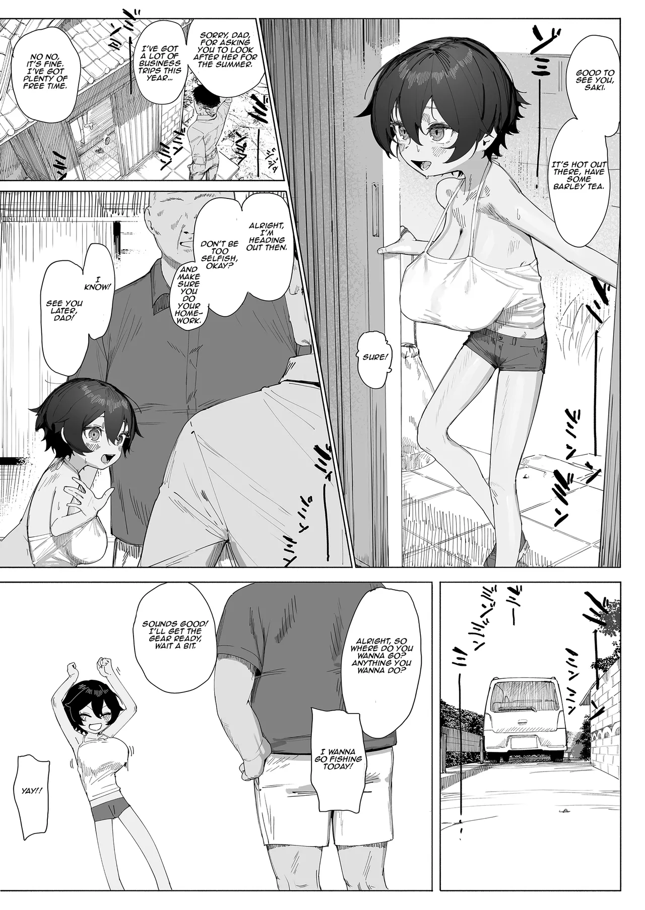 Saki-chan no Natsuyasumi OJii-chan to Issho! | Saki-chan's summer vacation with grandpa! page 3 full