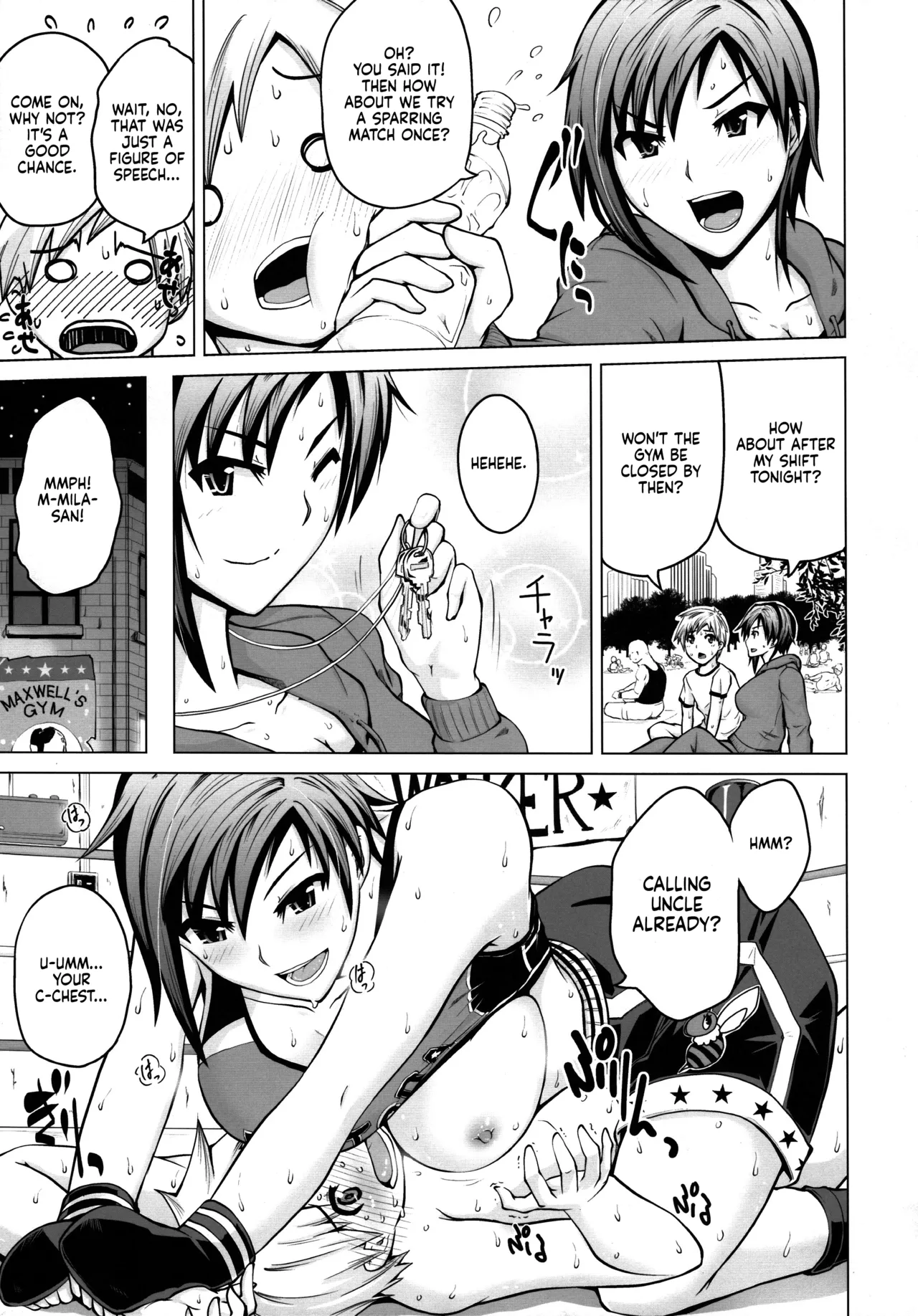 The Story of an MMA Fighter Who Looks Good in Sweat Having Lovey-Dovey Sex with a Shota Boy | Ase no Niau Sougoukakutouka ga Shotakko to Love Love H Suru Hanashi page 9 full