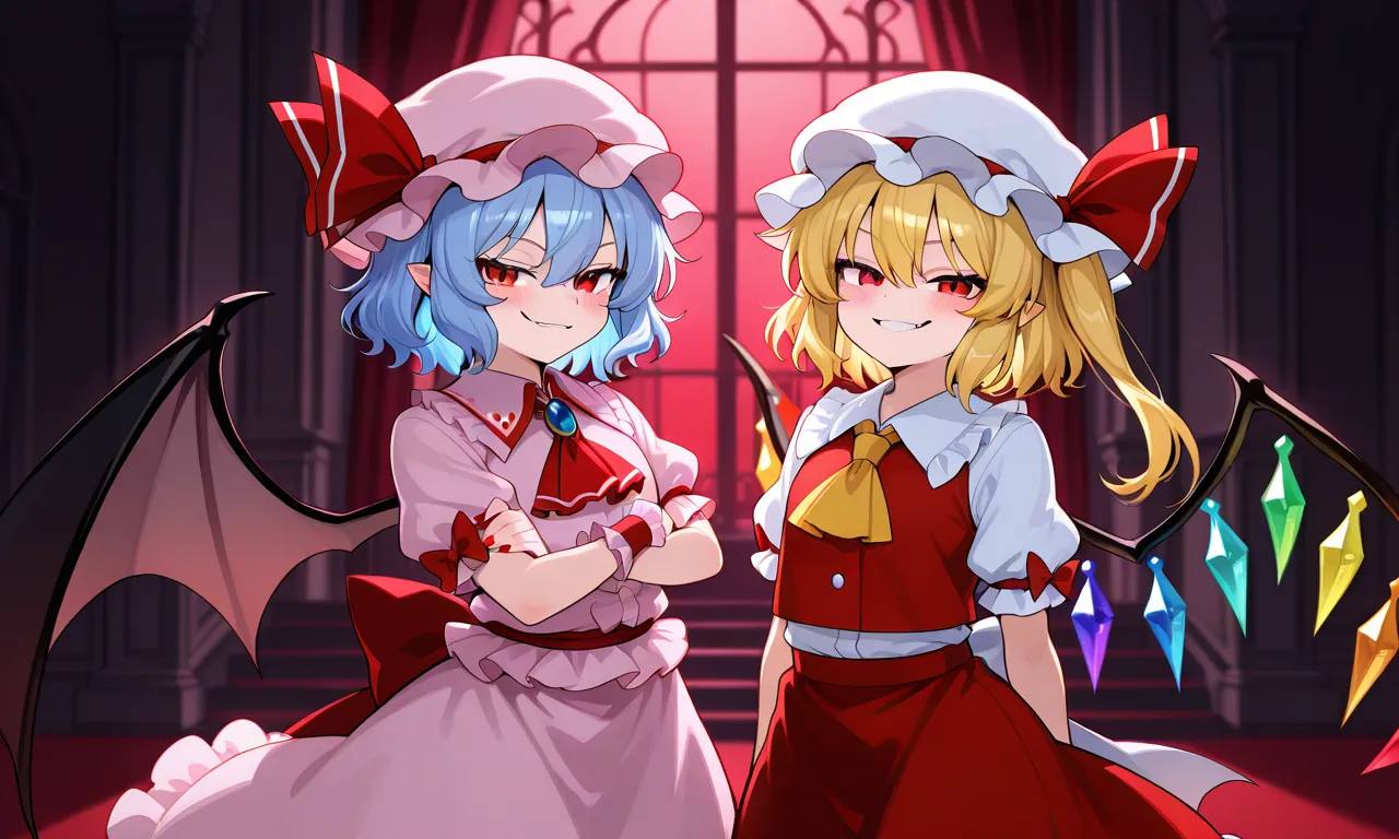 Touhou - Remilia & Flandre daidoujipv ai generated page 1 full