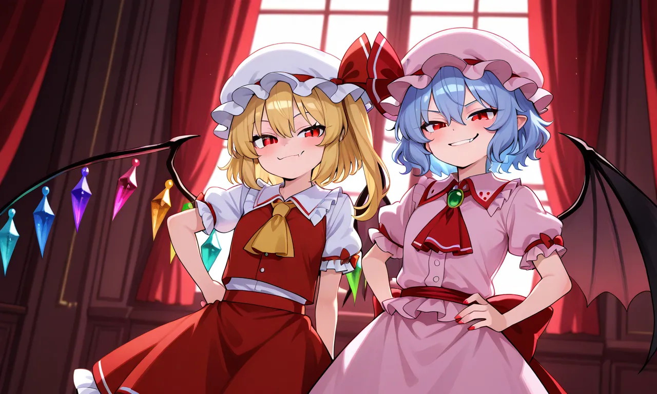 Touhou - Remilia & Flandre daidoujipv ai generated page 2 full