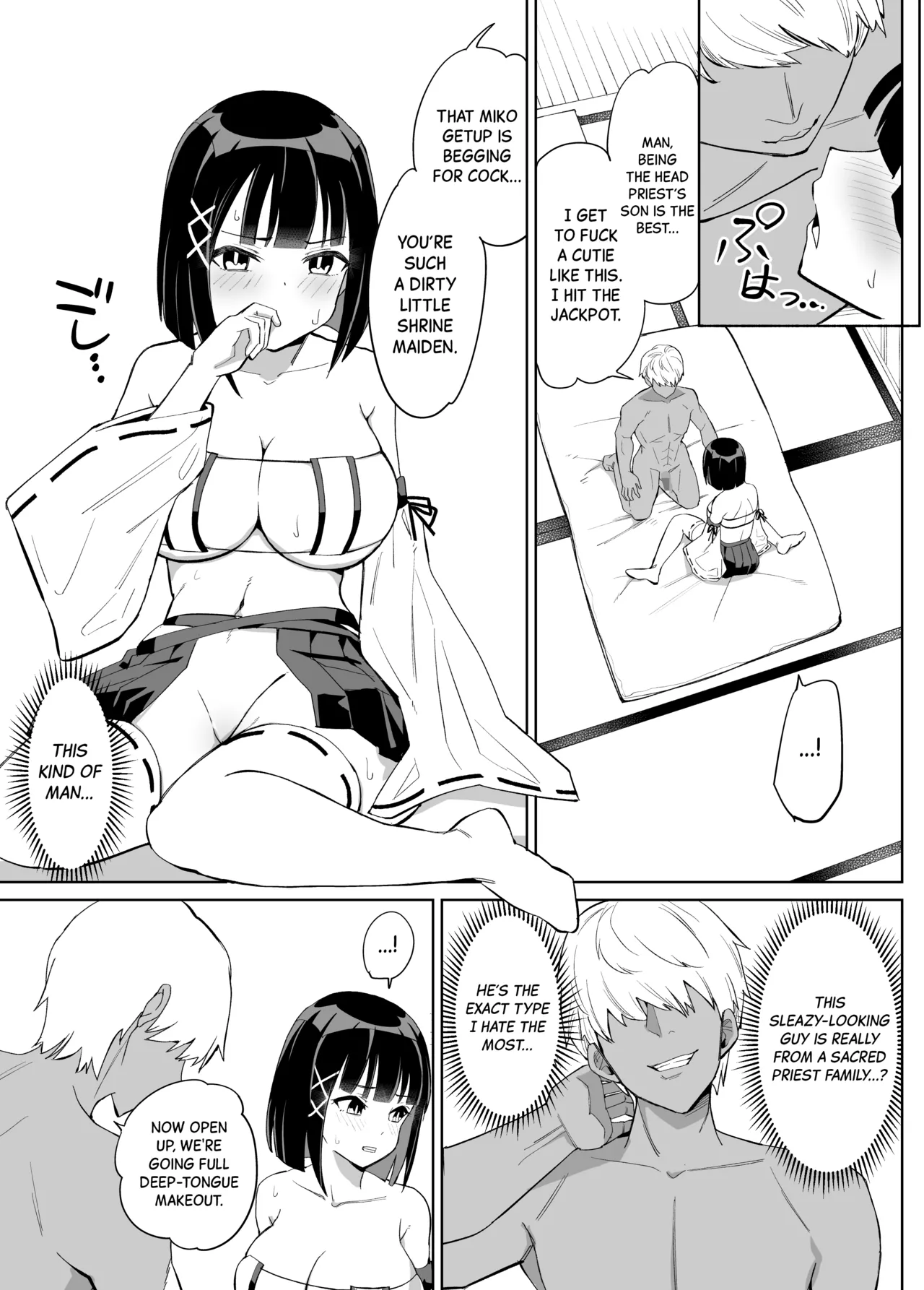 Kanojo wa Miko toshite Netorare Nakadashi Sareta page 10 full