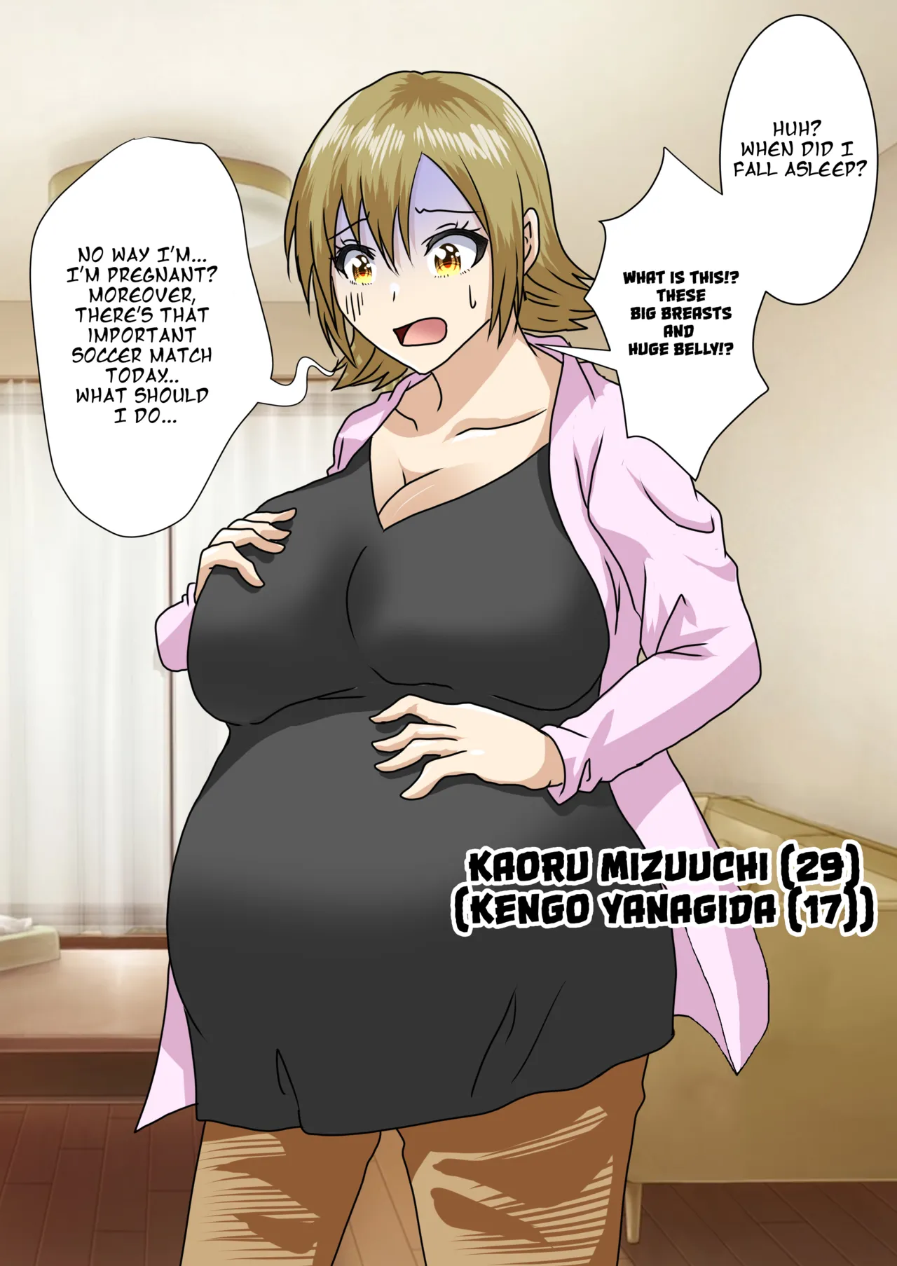 When I Woke Up in the Morning, I Had Become a Huge-Breasted Pregnant Woman... page 1 full